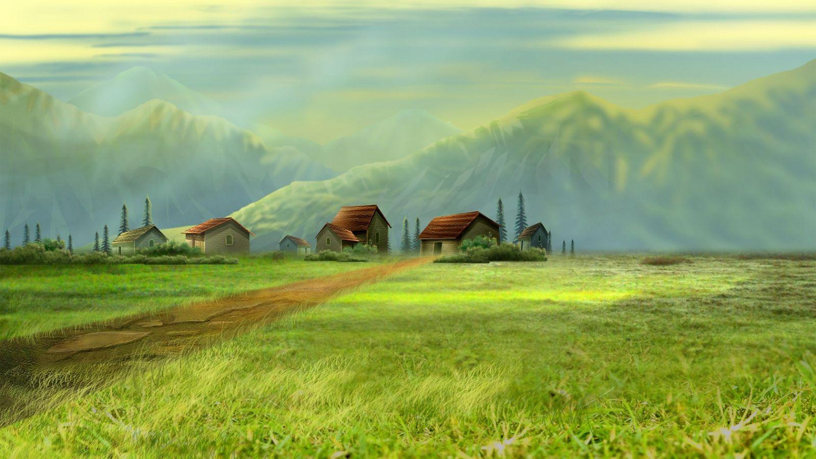 1600x900 Free download Dream Village Wallpaper HD Wallpaper [1680x1050] for your Desktop, Mobile & Tablet. Explore Village Wallpaper. Village Wallpaper HD, Hidden Leaf Village Wallpaper, Village Wallpaper Discontinued