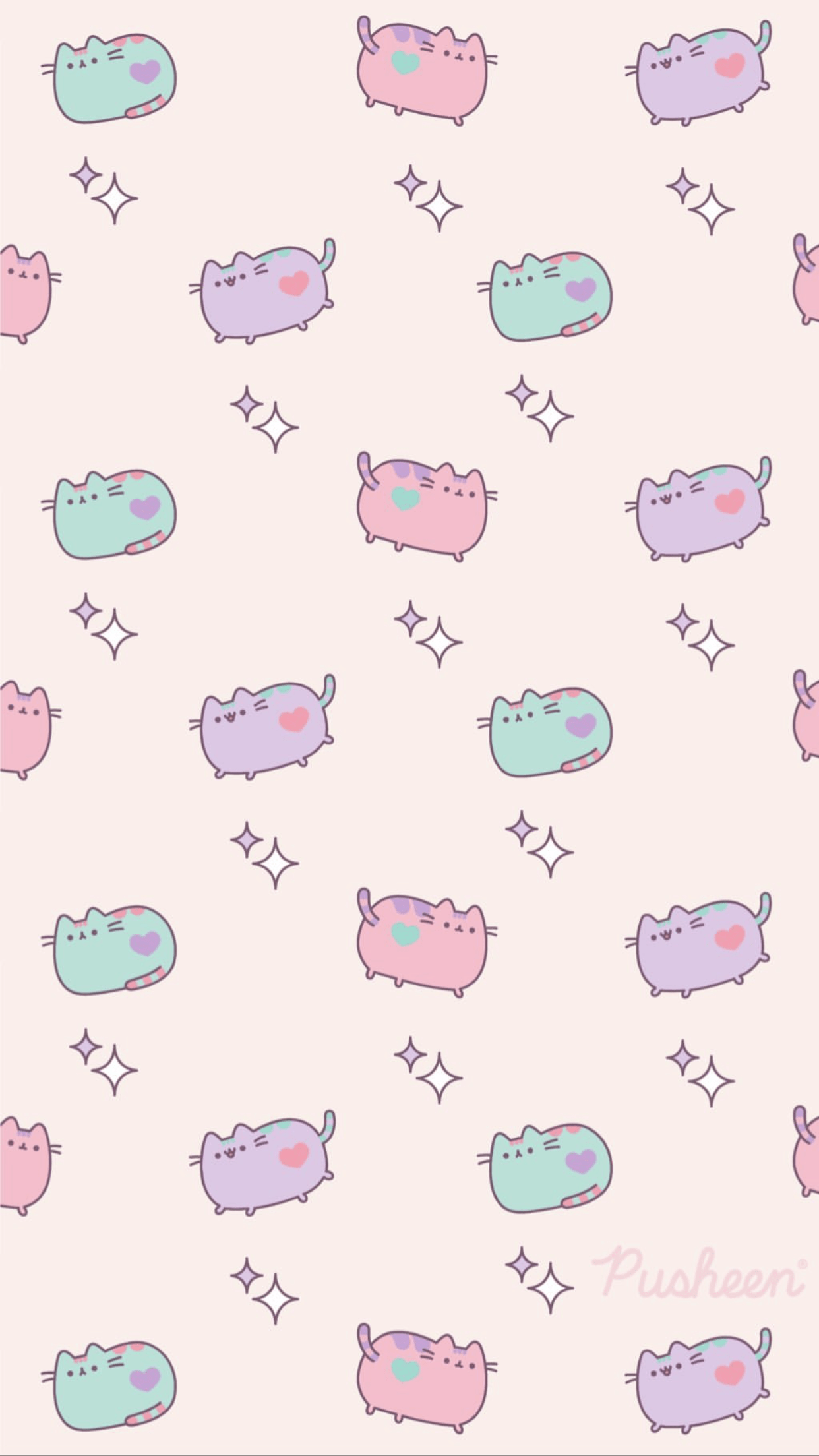 1242x2208 iPhone Wallpaper : Pusheen the cat floral pastels spring iphone wallpaper & Drawing Community : Explore & Discover the best and the most inspiring Art & Drawings ideas & trends