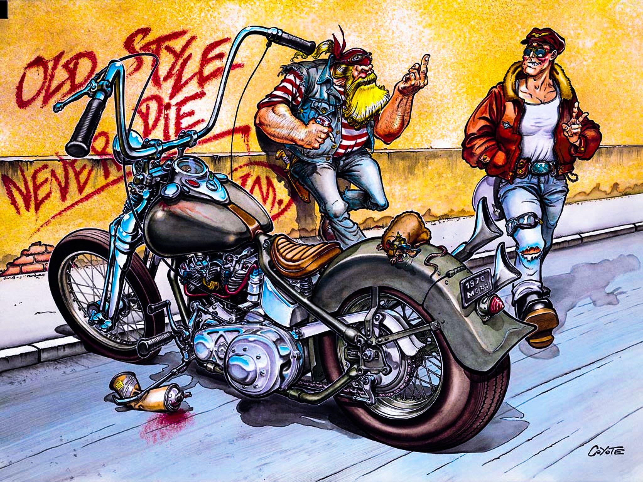 2048x1536 Biker Orientated Wallpaper Art HD Wallpaper