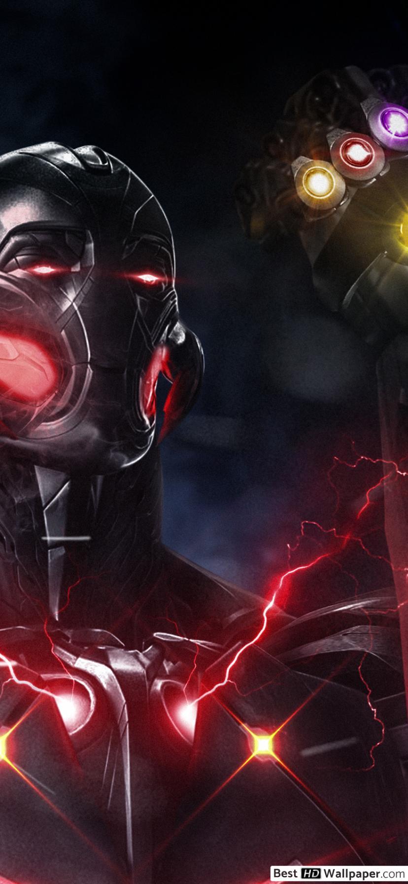 828x1792 Avengers: Endgame with infinity gauntlet HD wallpaper download