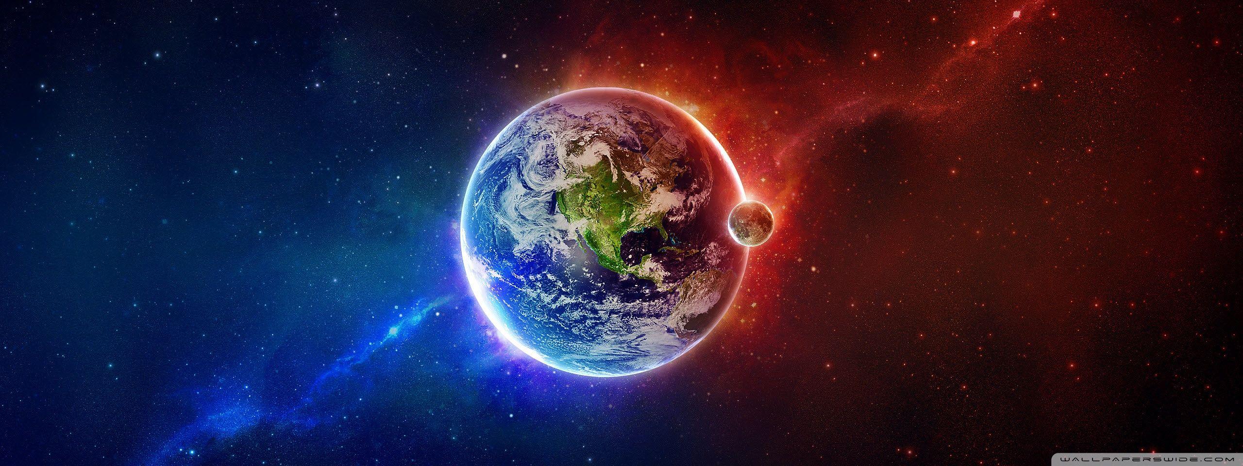 2560x960 Earth Ultra HD Desktop Background Wallpaper for : Multi Display, Dual Monitor : Tablet