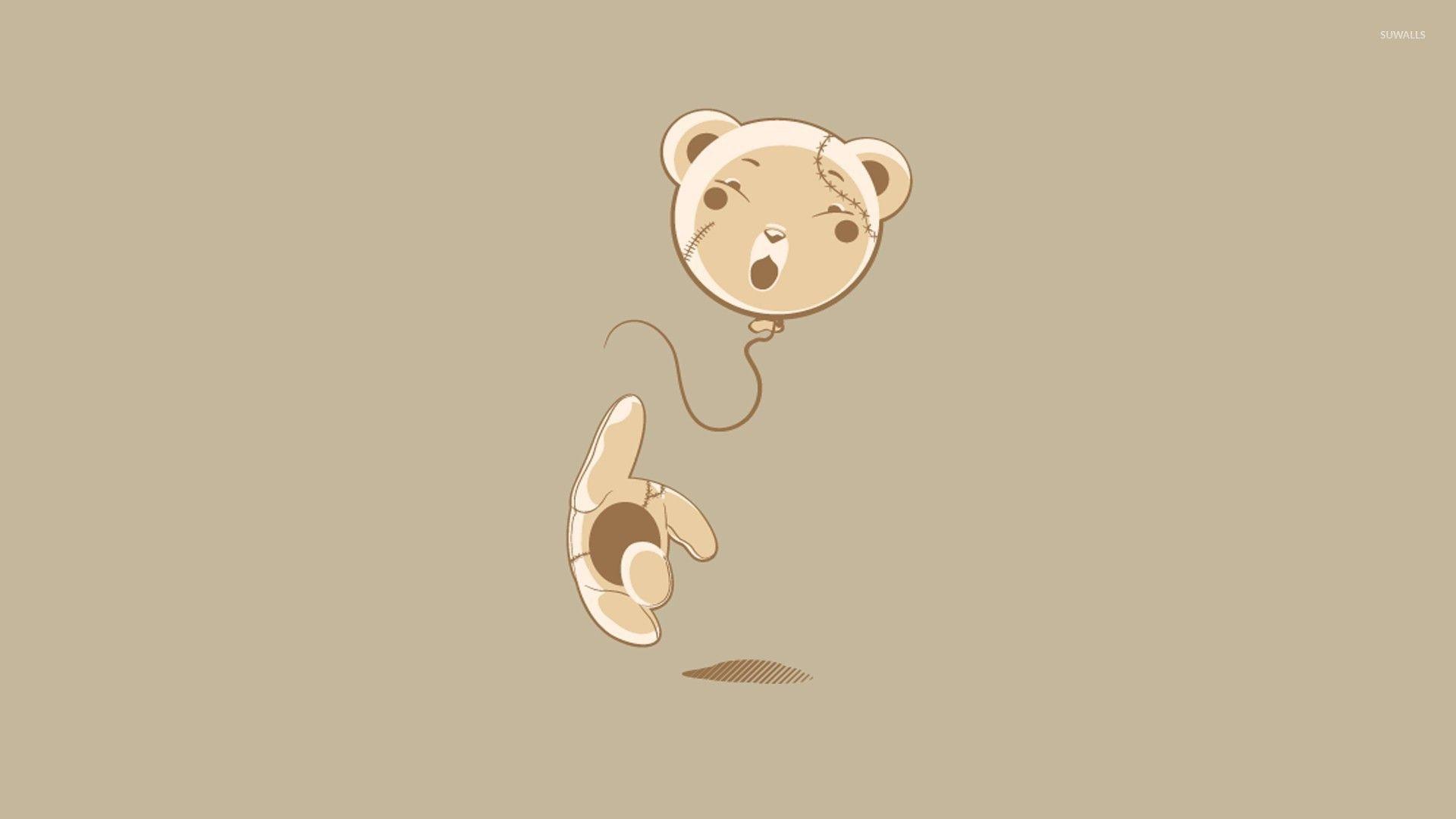 1920x1080 Balloon headed teddy bear wallpaper wallpaper