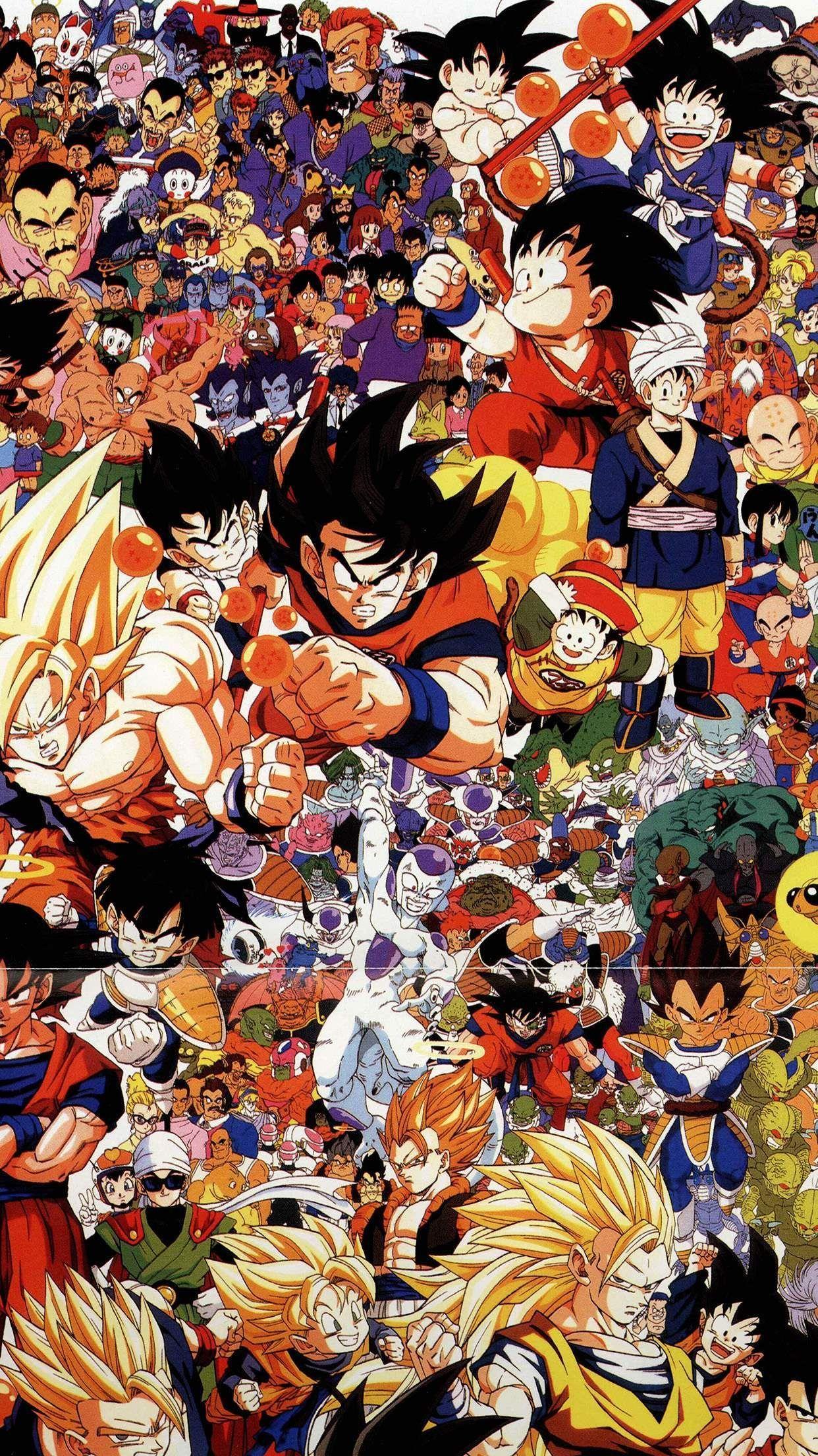 1242x2208 iPhone Wallpaper De Dragon Ball Z