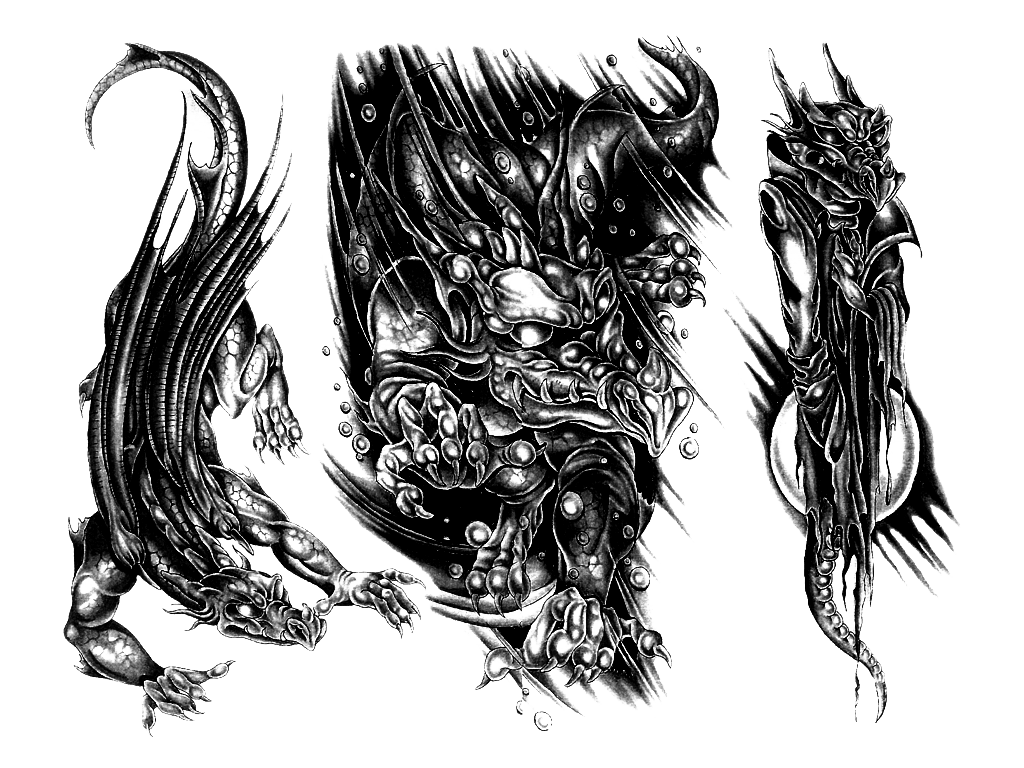 1024x768 Wolf Tattoo Wallpaper