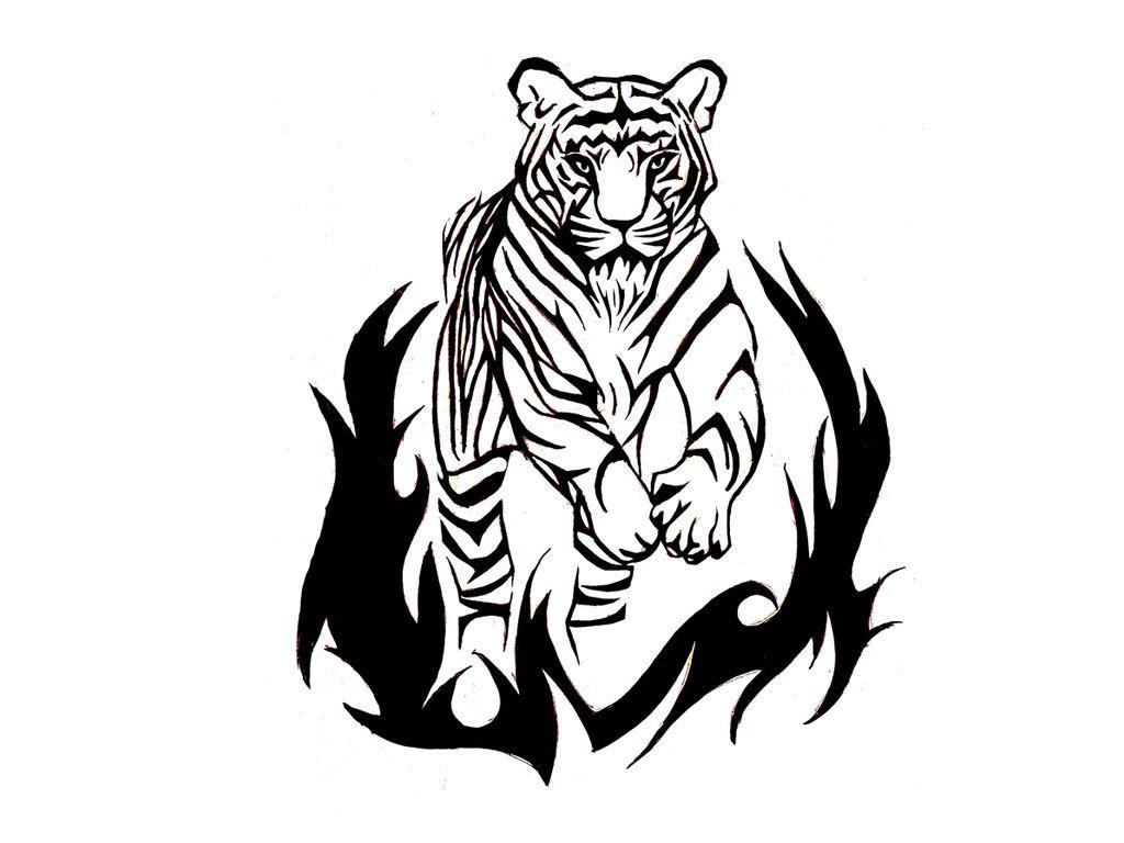 1024x768 Free Fire Tiger Tattoo, Download Free Clip Art, Free Clip Art on Clipart Library