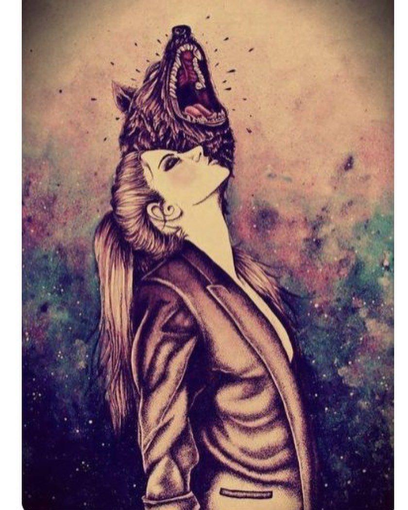 840x1050 Crescent city. Girl drawing, Wolf tattoos, Wolf girl