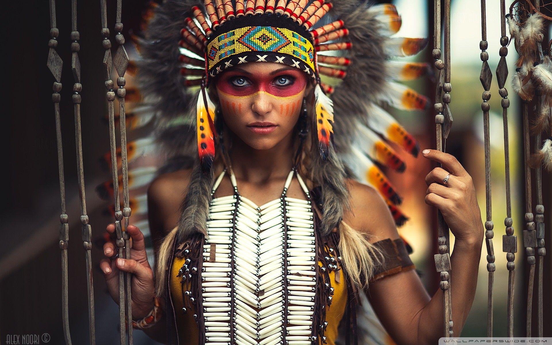 1920x1200 Native American Indian Women Wallpaper