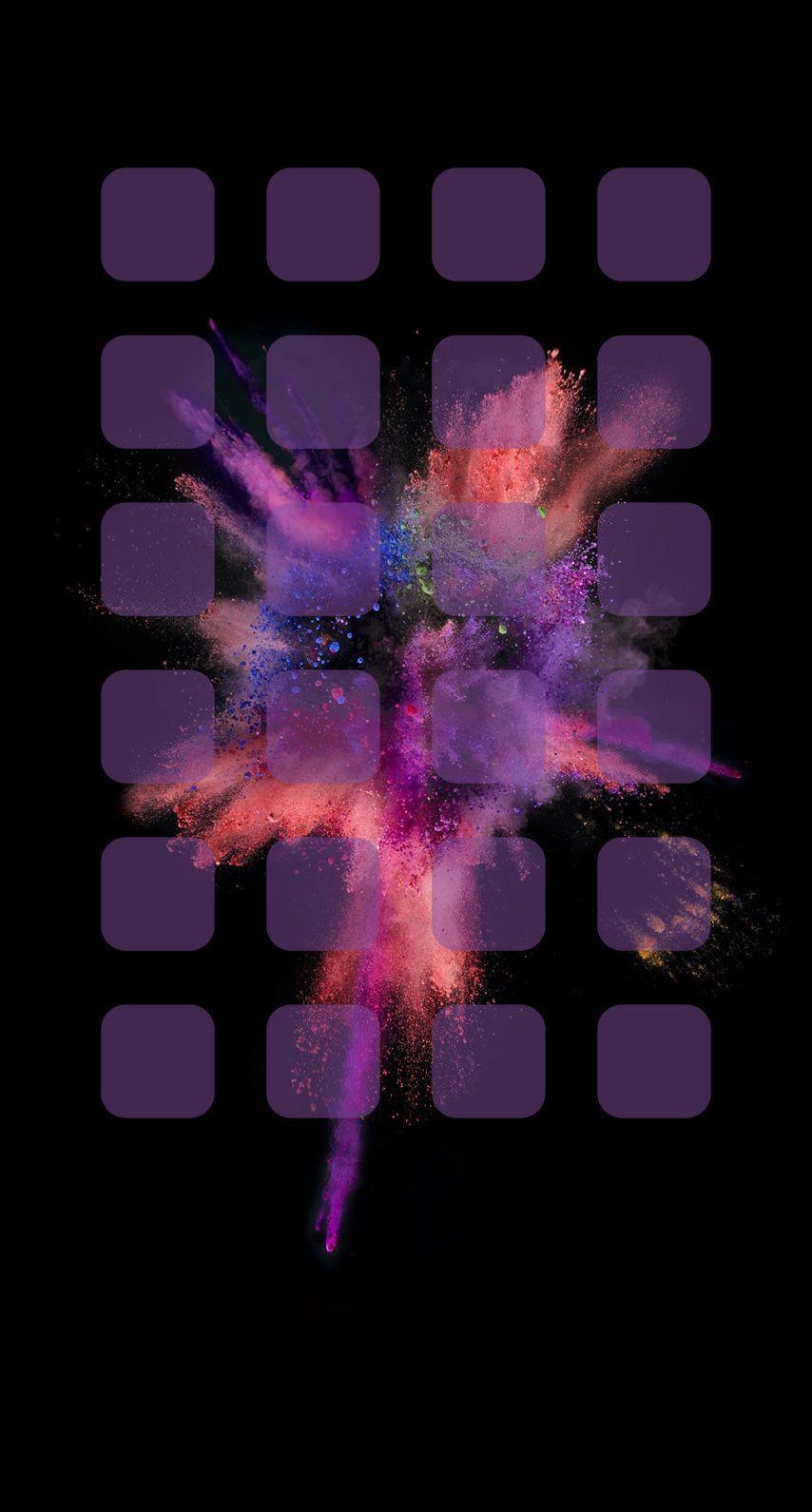 854x1590 Explosion purple shelf cool. wallpaper.sc iPhone6s. iPhone 6s wallpaper, Ipod wallpaper, iPhone homescreen wallpaper