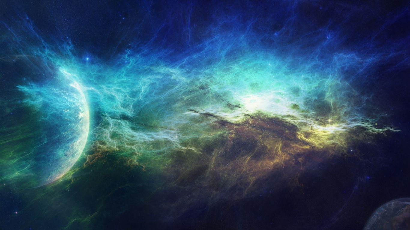 1366x768 Abstract Space Wallpaper