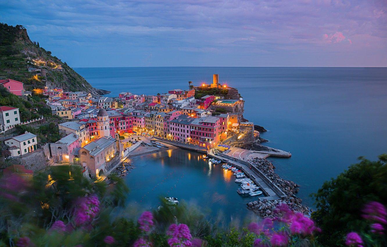 1332x850 Wallpaper landscape, panorama, Vernazza image for desktop, section город