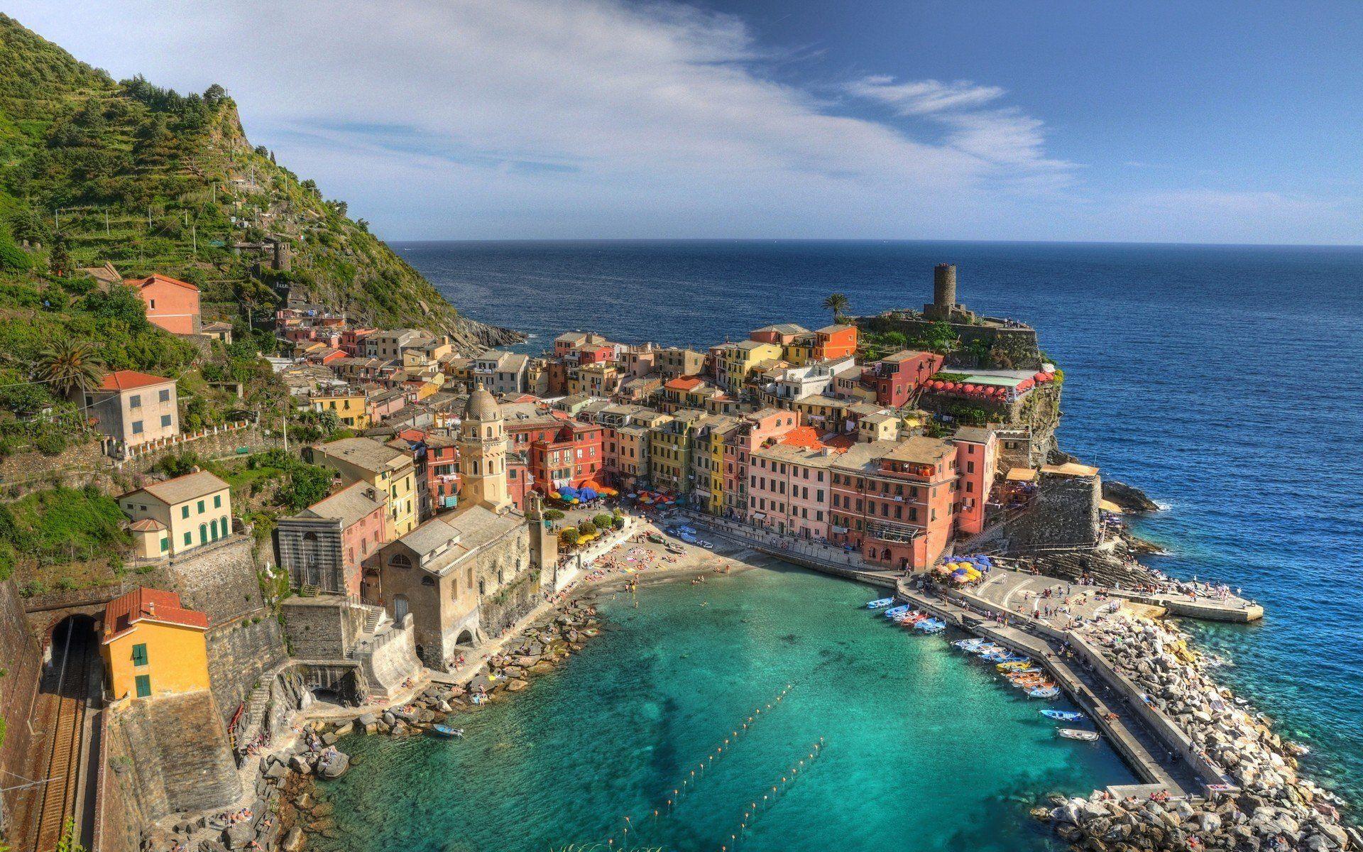 1920x1200 Italy, Vernazza, Cinque Terre Wallpaper HD / Desktop and Mobile Background