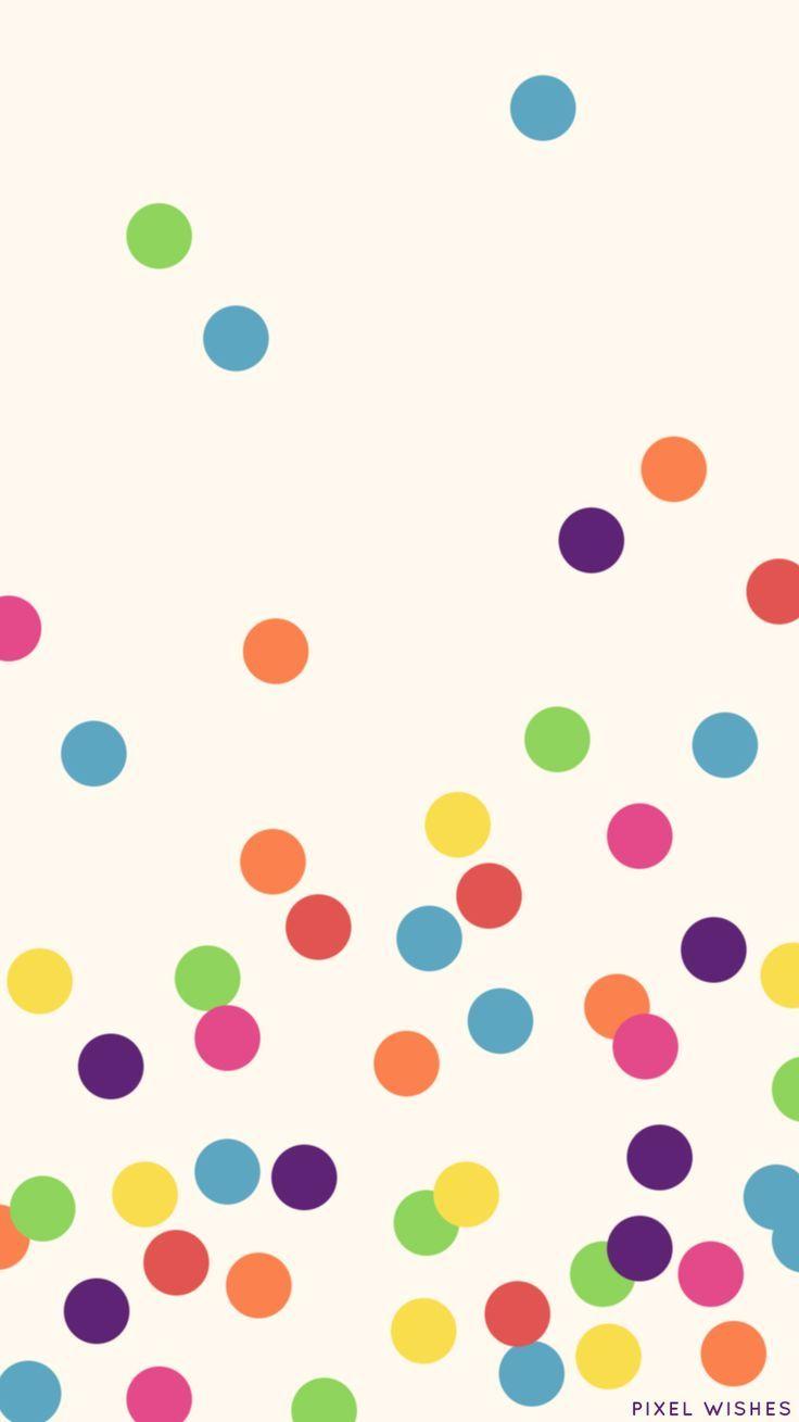 736x1309 Polka Dot Wallpaper
