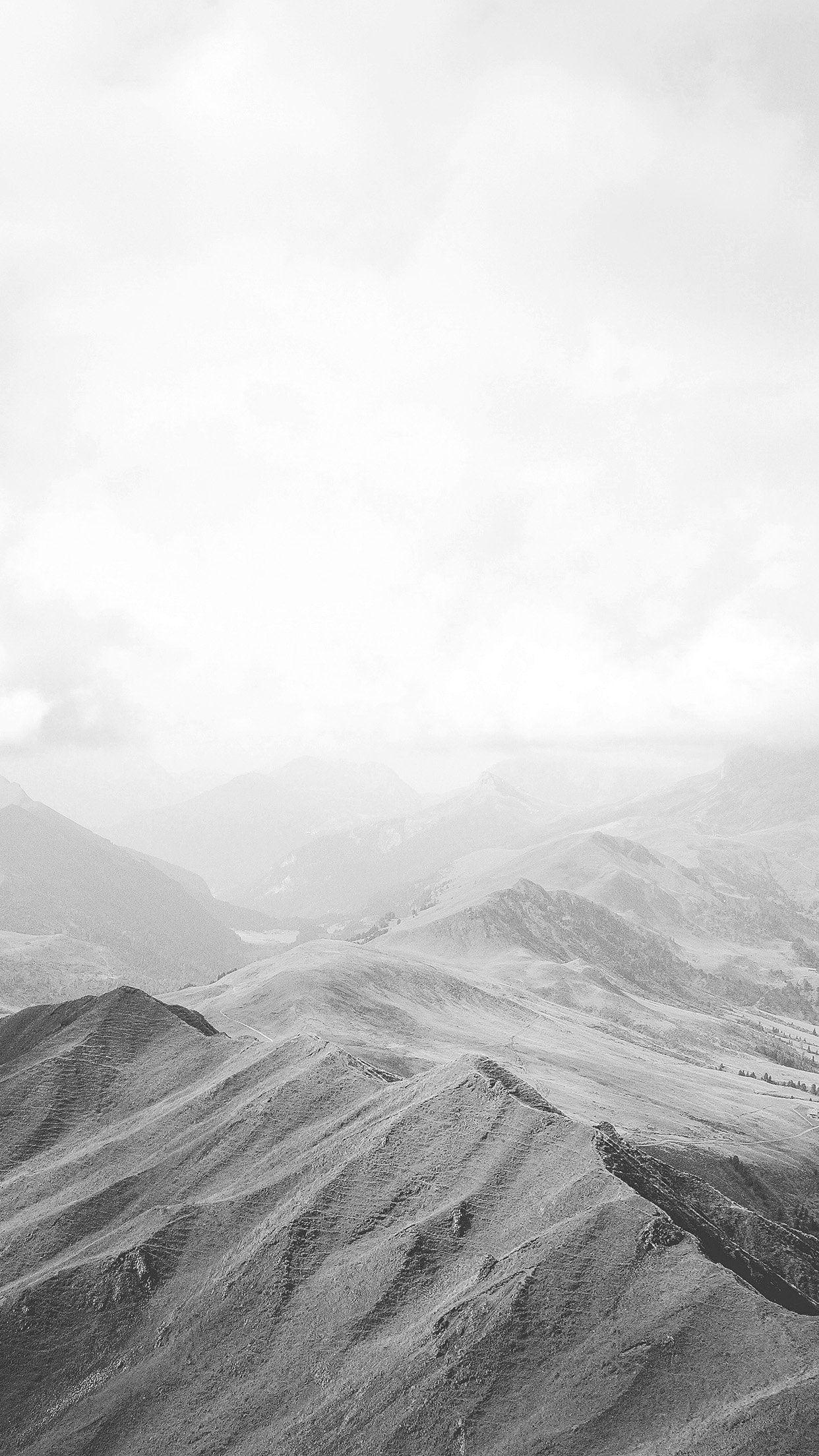 1242x2208 Mountain Nature Sky Cloud Wood Bw White Android wallpaper HD wallpaper