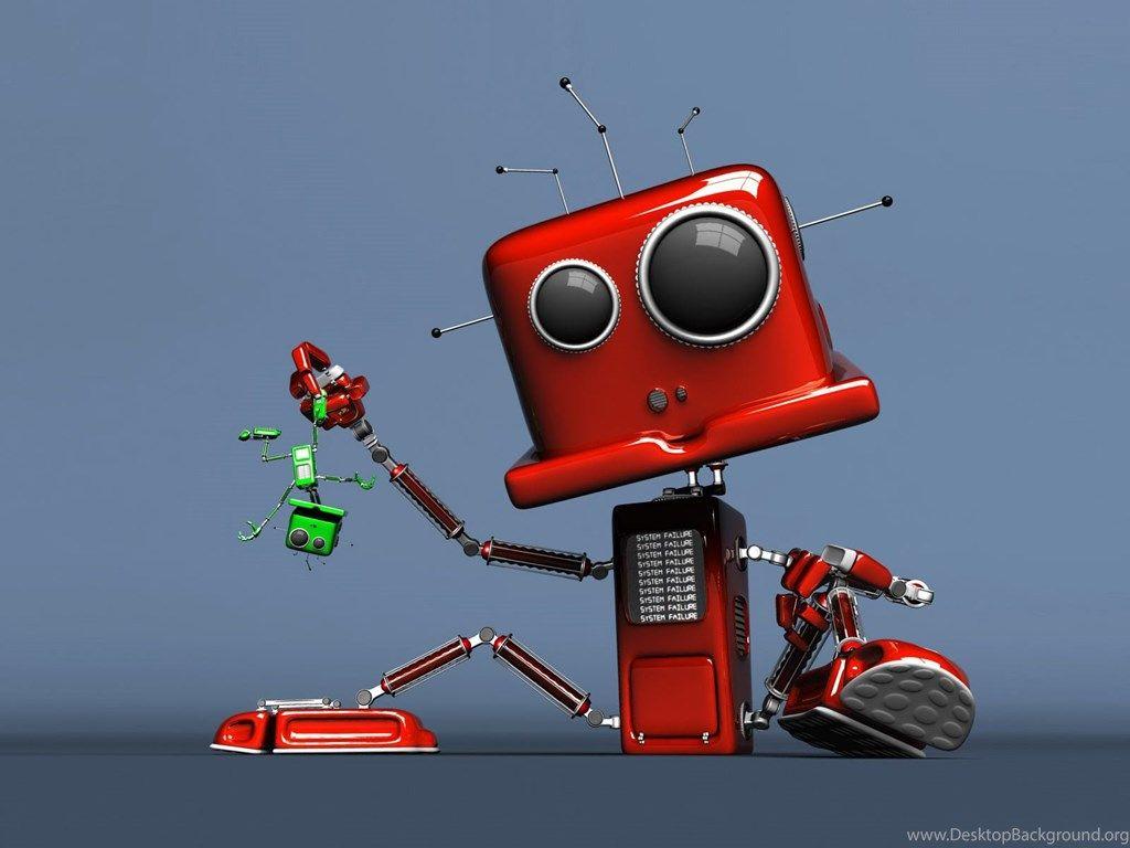 1024x768 Funny Android Robot Wallpaper Desktop Background