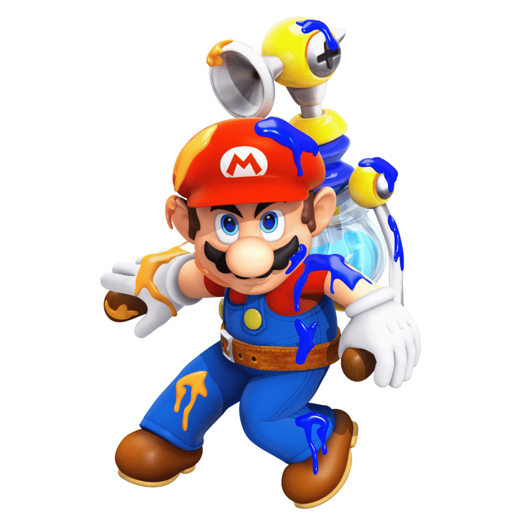 1024x1024 F.L.U.D.D Mario (Super Mario Sunshine). Super mario sunshine, Super mario bros, Super mario art