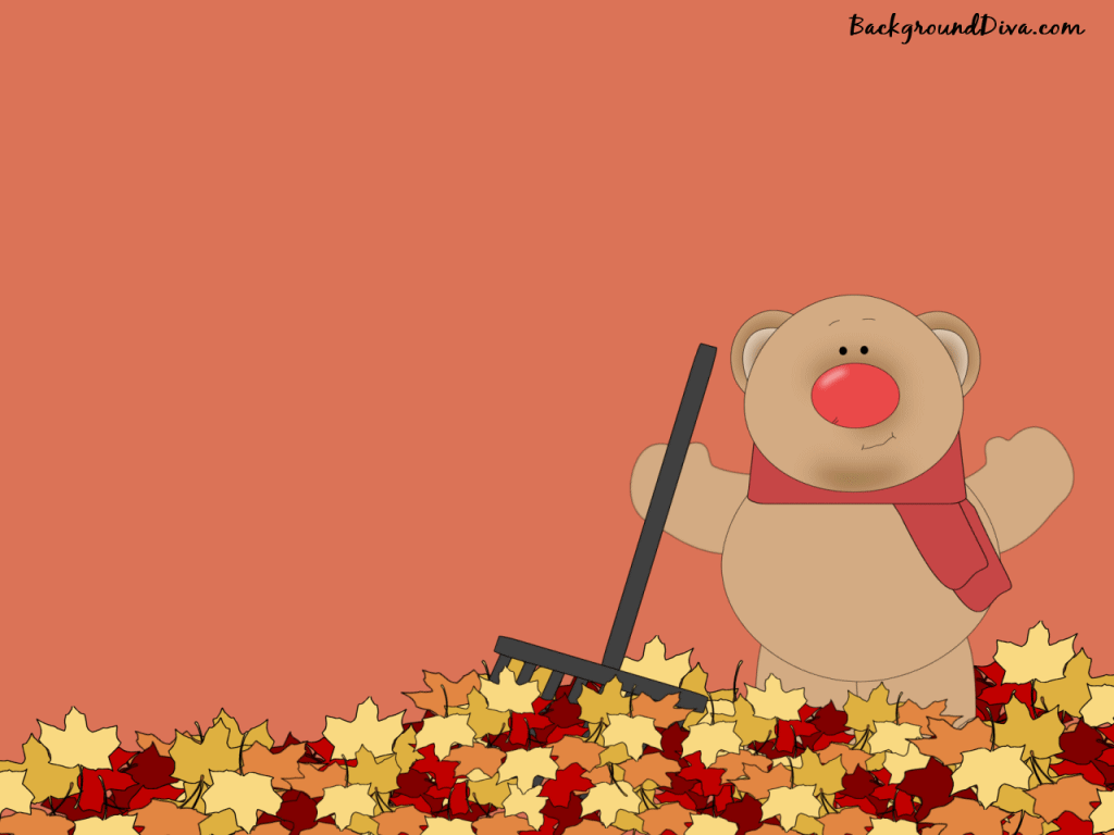 1024x768 Cute Autumn Wallpaper