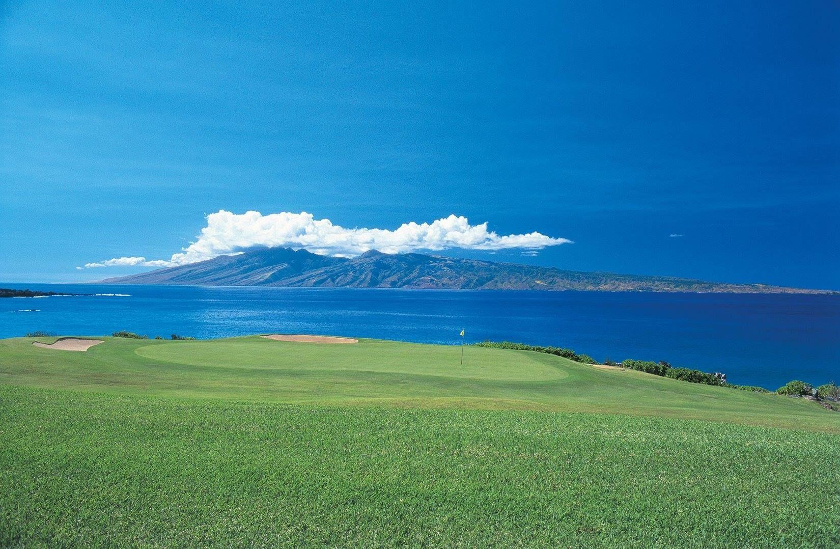 1650x1078 Golf Course And #island View From The Ritz Carlton, Kapalua, #Maui. Kapalua Resort, Maui Resorts, Hawaii Golf
