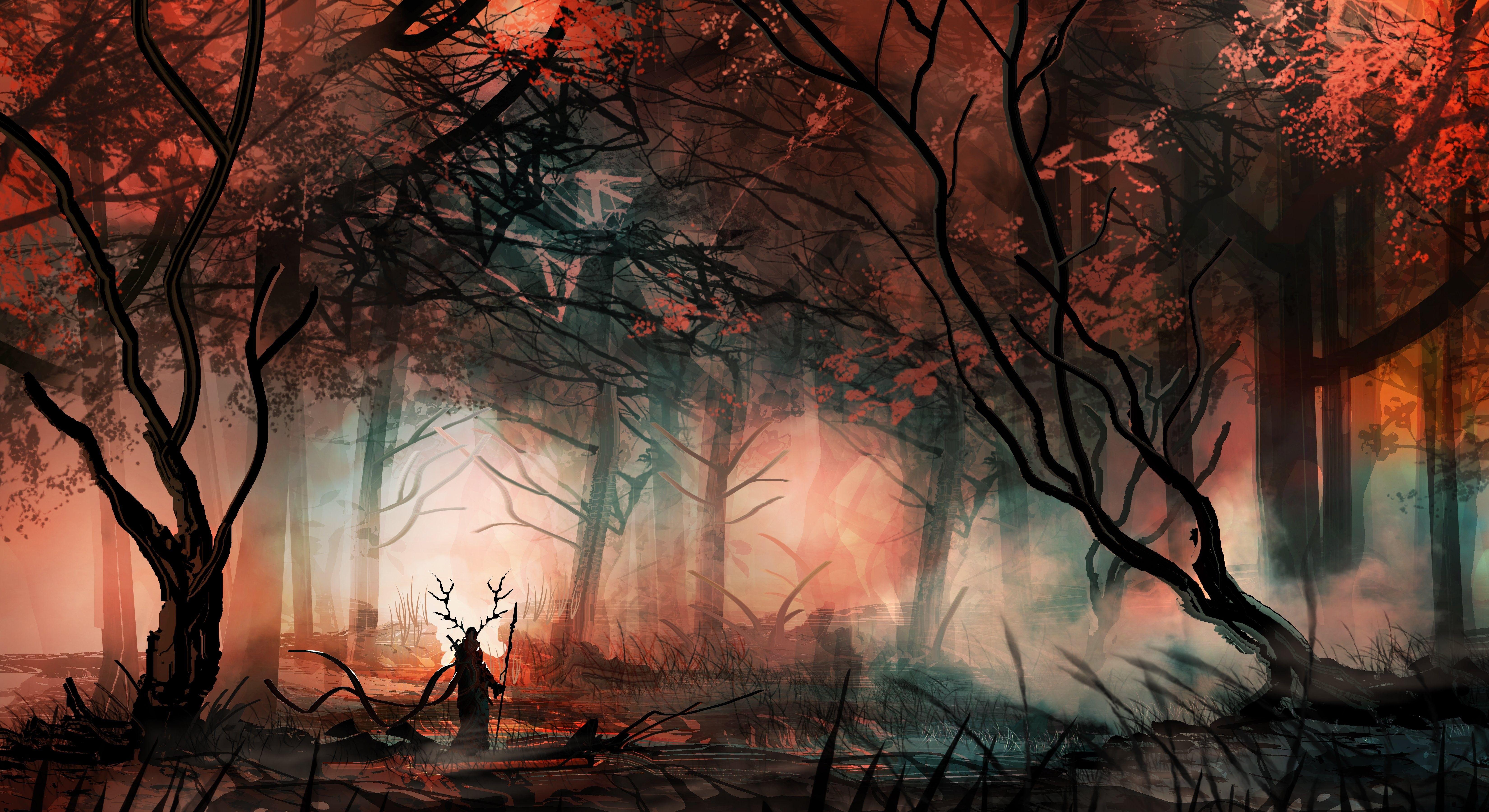 6600x3600 Original Windows Wallpaper, HD Wallpaper, Fantasy, Artwork, Abstract Wallpaper, art