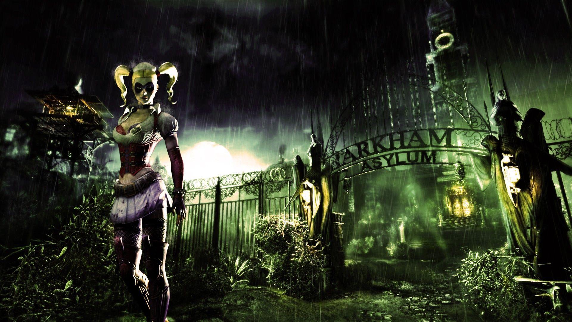 1920x1080 Batman, video games, Harley Quinn, Arkham Asylum wallpaper