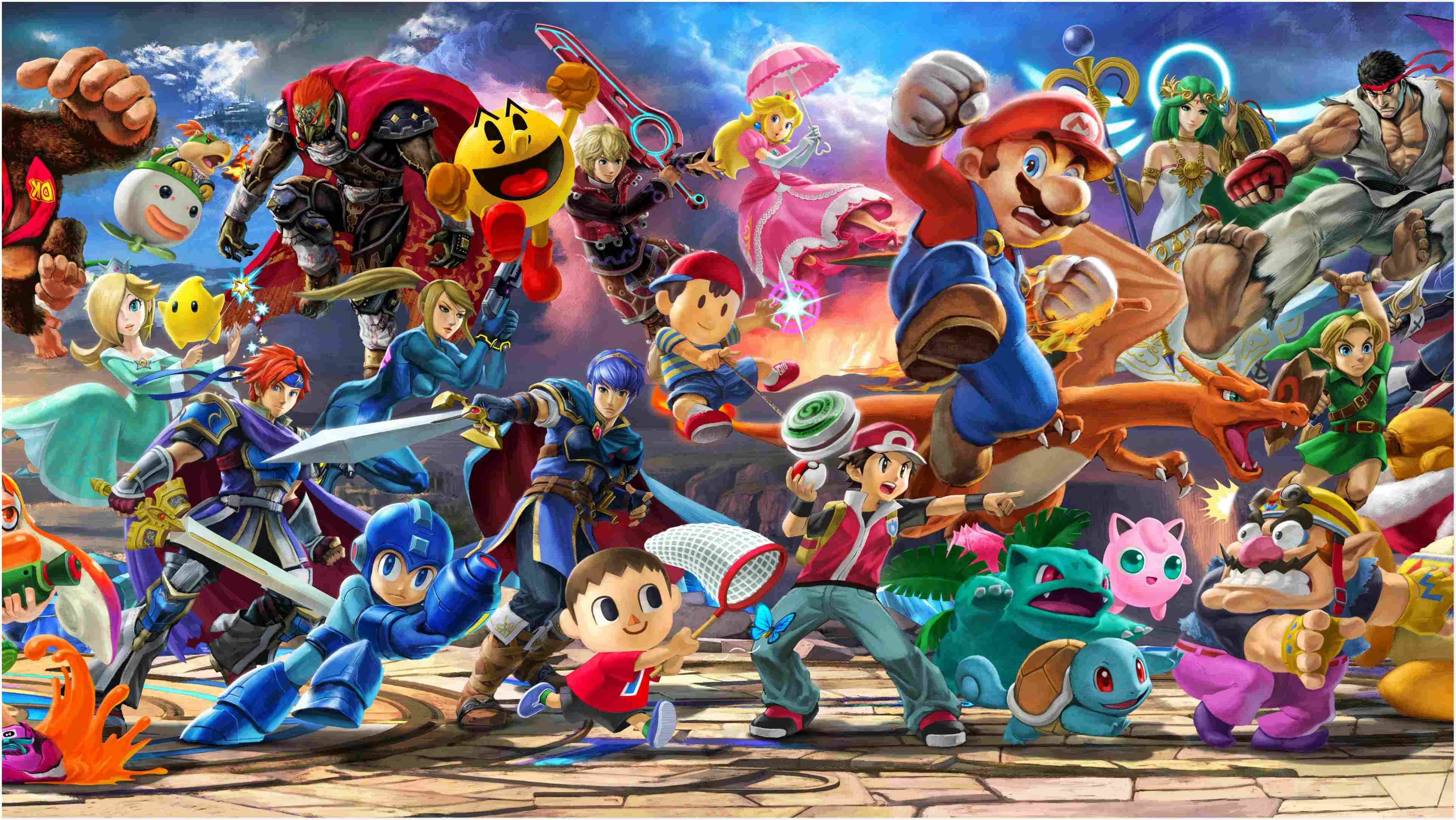 3851x2171 super smash bros ultimate wallpaper .