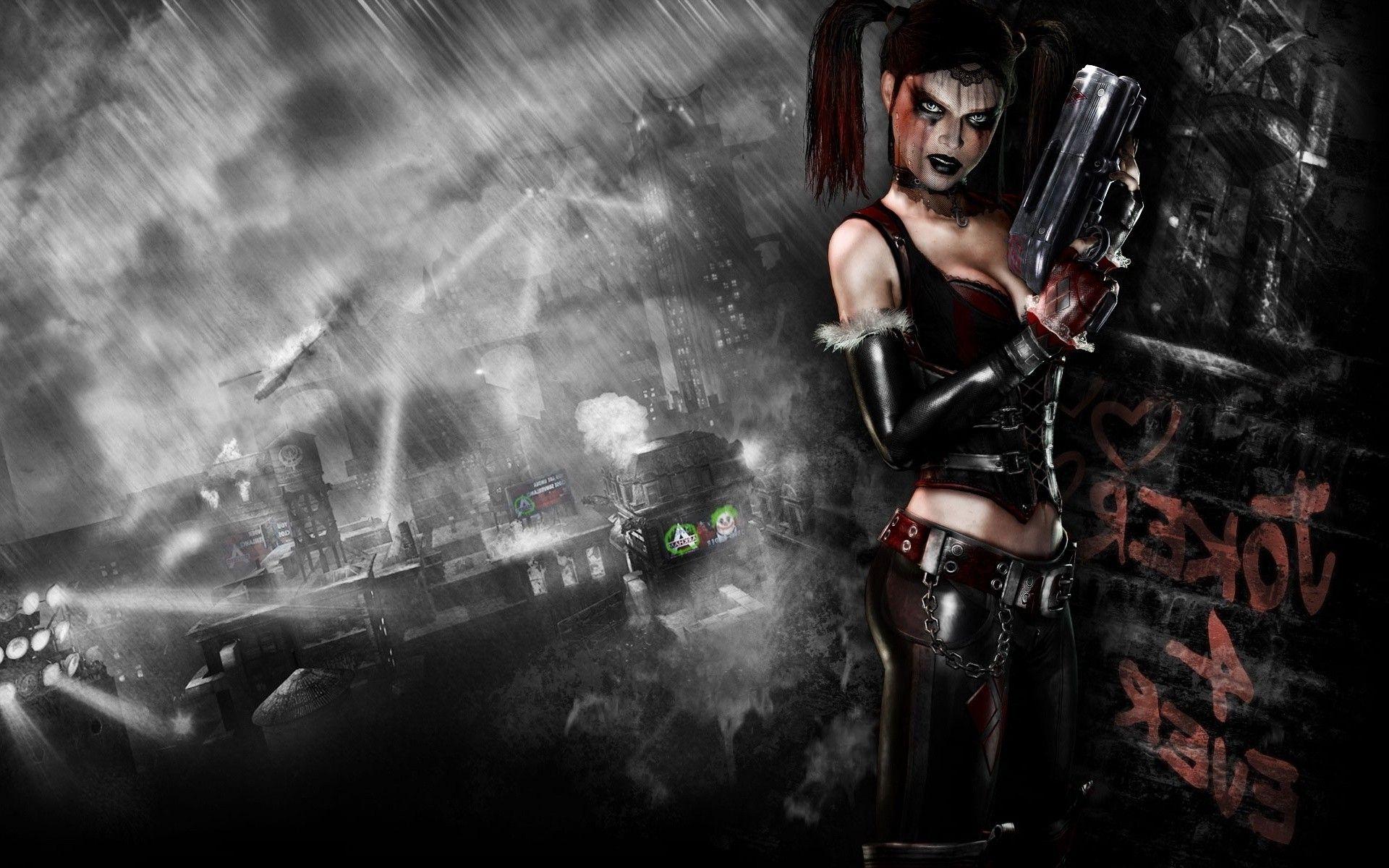1920x1200 harley quinn batman arkham city wallpaper. Mocah.org HD Wallpaper
