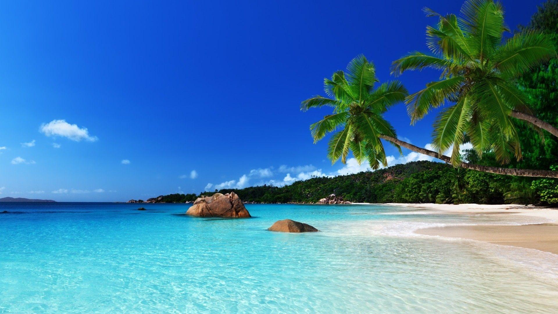 1920x1080 Tropical Island Landscape HD Wallpaper