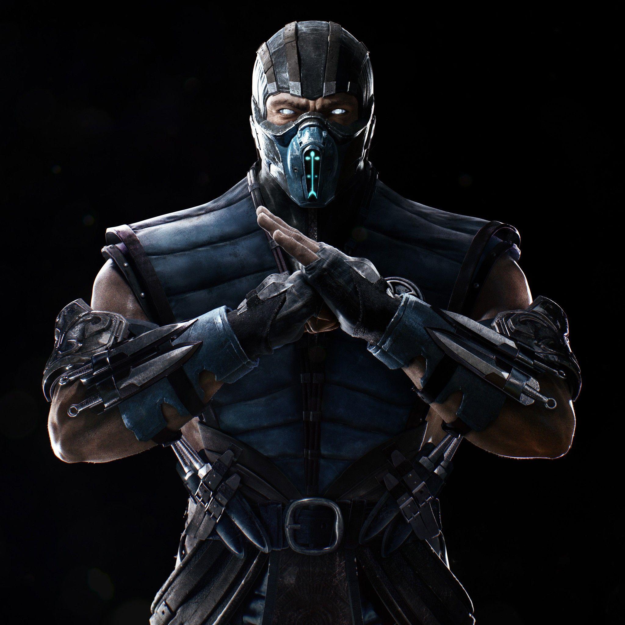 2048x2048 Mortal Kombat X Sub Zero 4K 5K Wallpaper