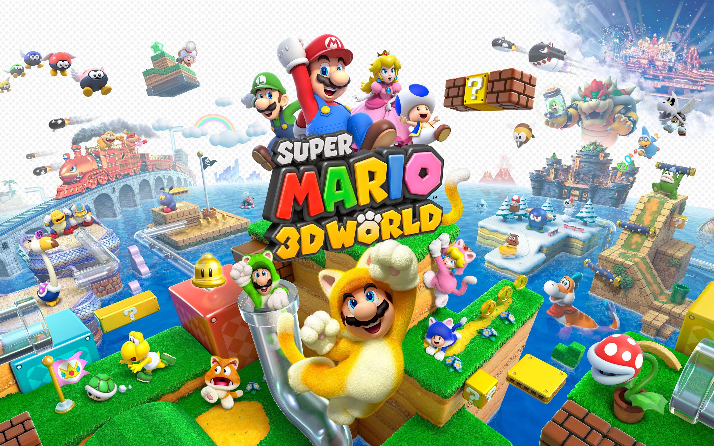 2880x1800 Super Mario Wallpaper 3D