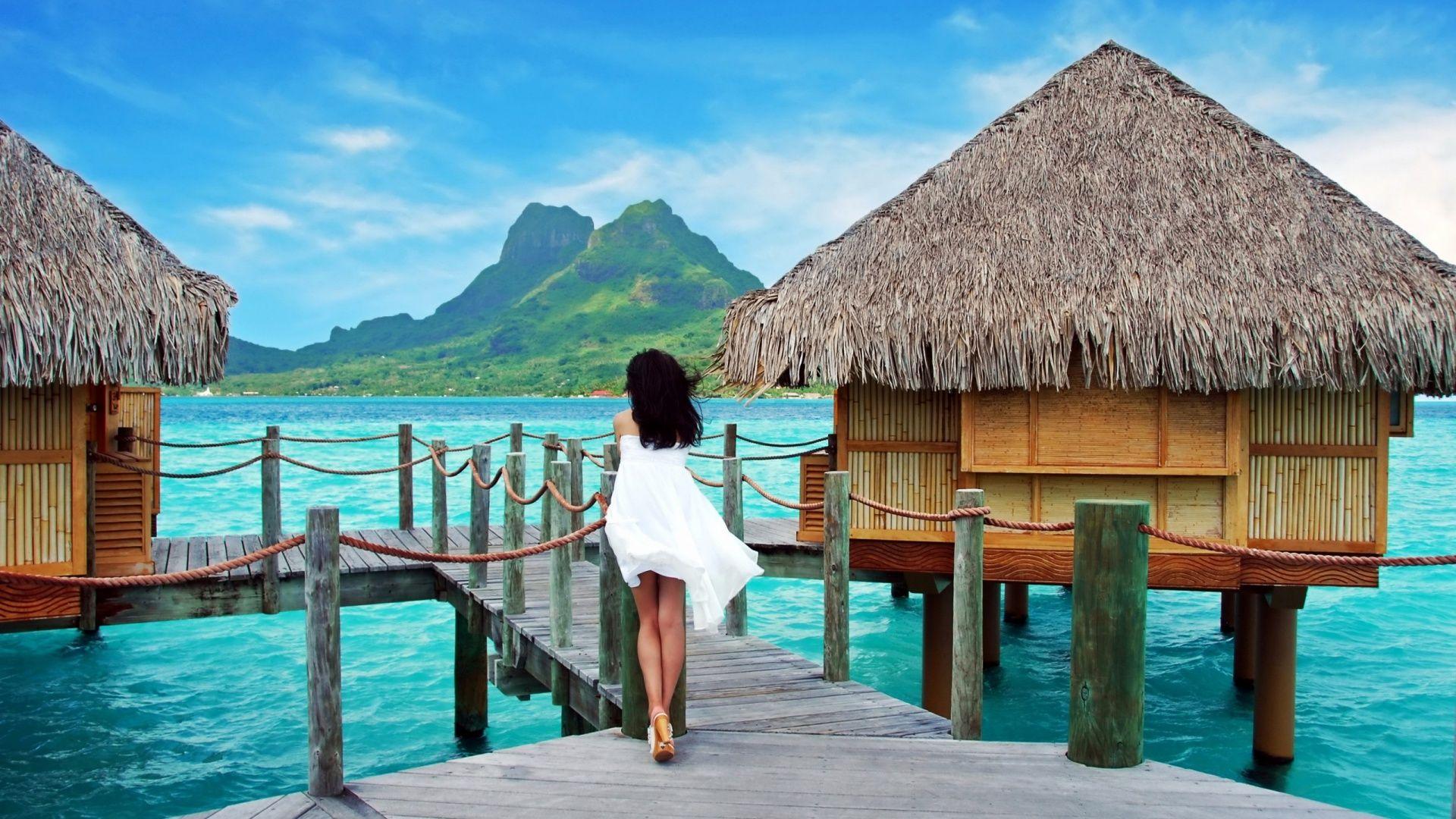 1920x1080 Tropical Paradise Corner desktop PC and Mac wallpaper