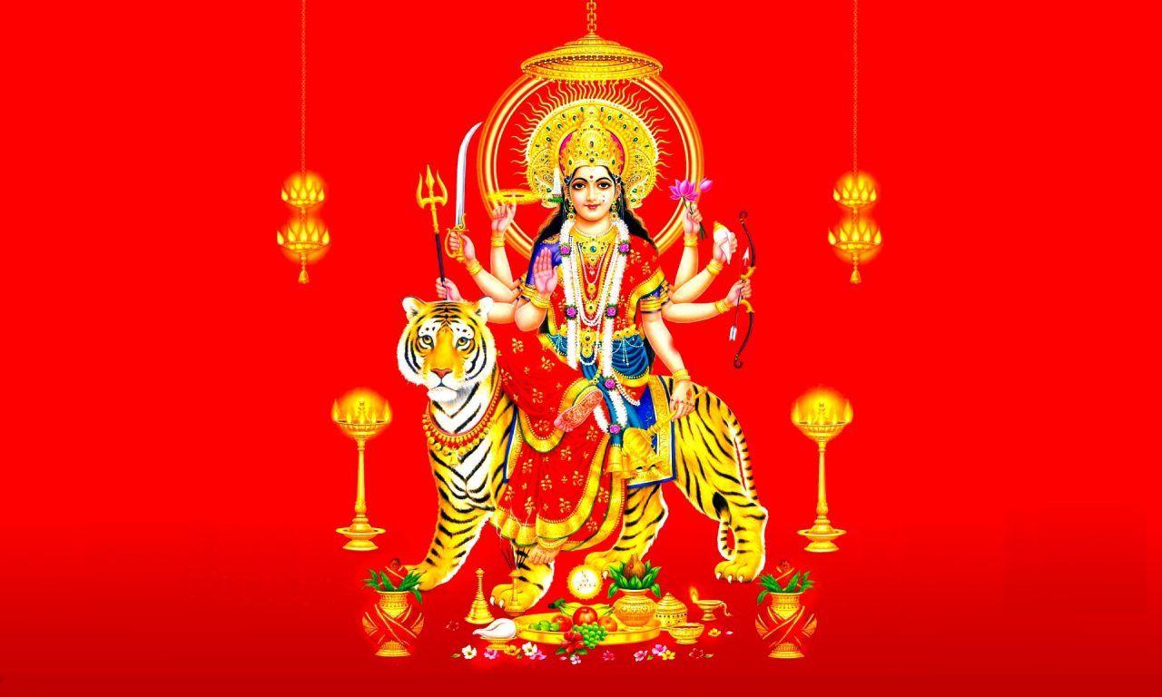 1280x768 Hondu Goddess Durga Mata Hindu Religious HD Wallpaper 1920x1200 :