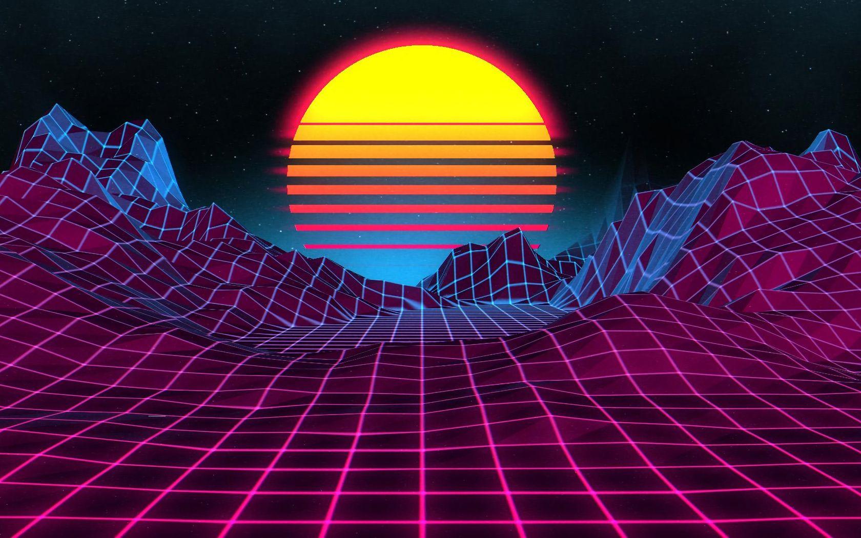 1680x1050 Retro Sunrise 4k 1680x1050 Resolution HD 4k Wallpaper, Image, Background, Photo and Picture