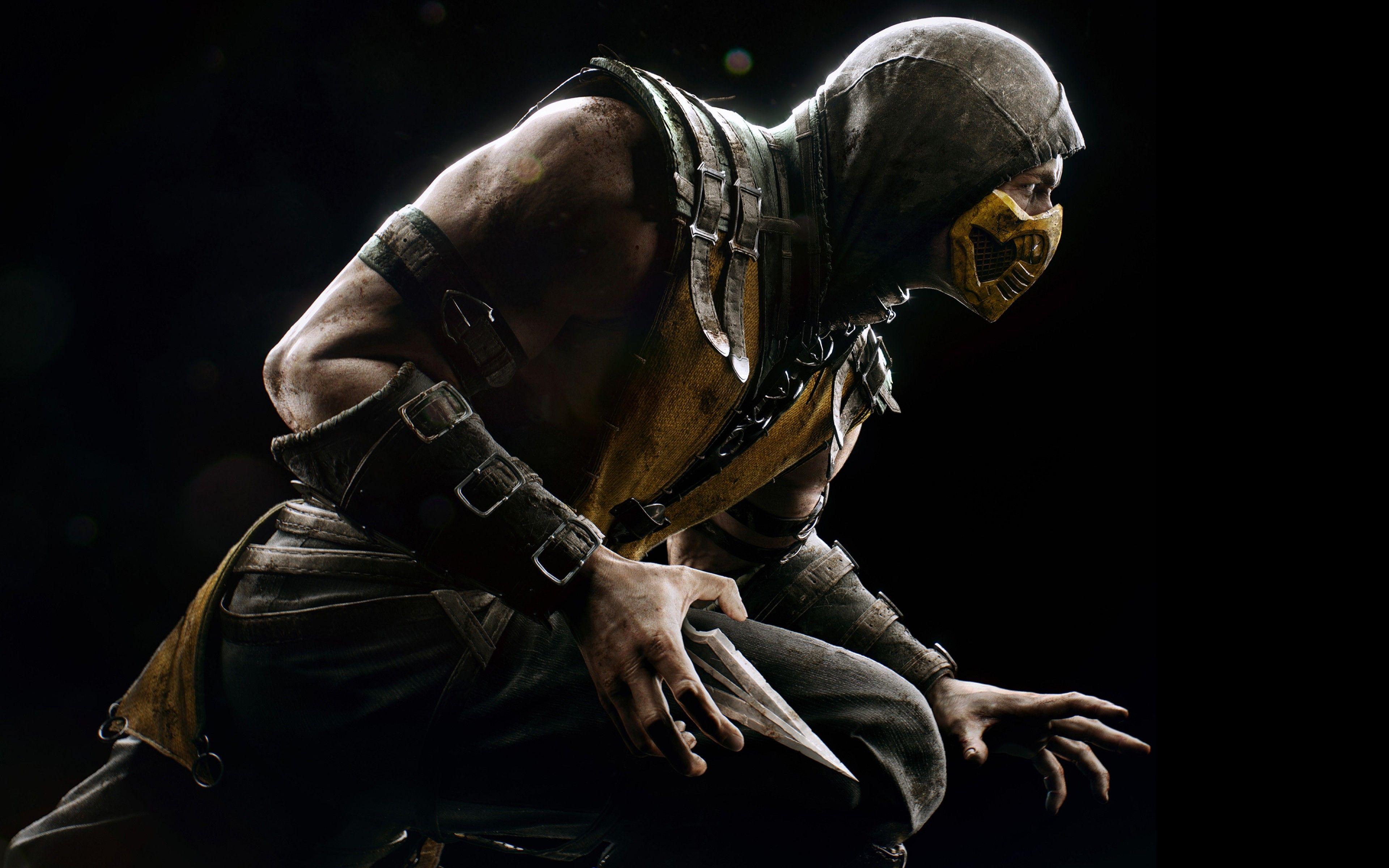 3840x2400 Photo Mortal Kombat Scorpio Ninja HD Desktop Wallpaper High Definition Monitor Download Free Amazing Background Photo Artwork 3840x2400