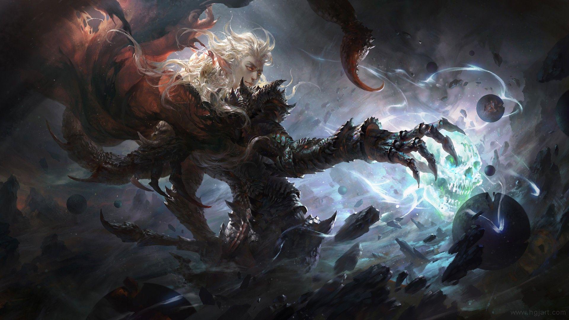 1920x1080 #digital art, #skull, #Scorpio, #fantasy art, wallpaper. Mocah.org HD Desktop Wallpaper