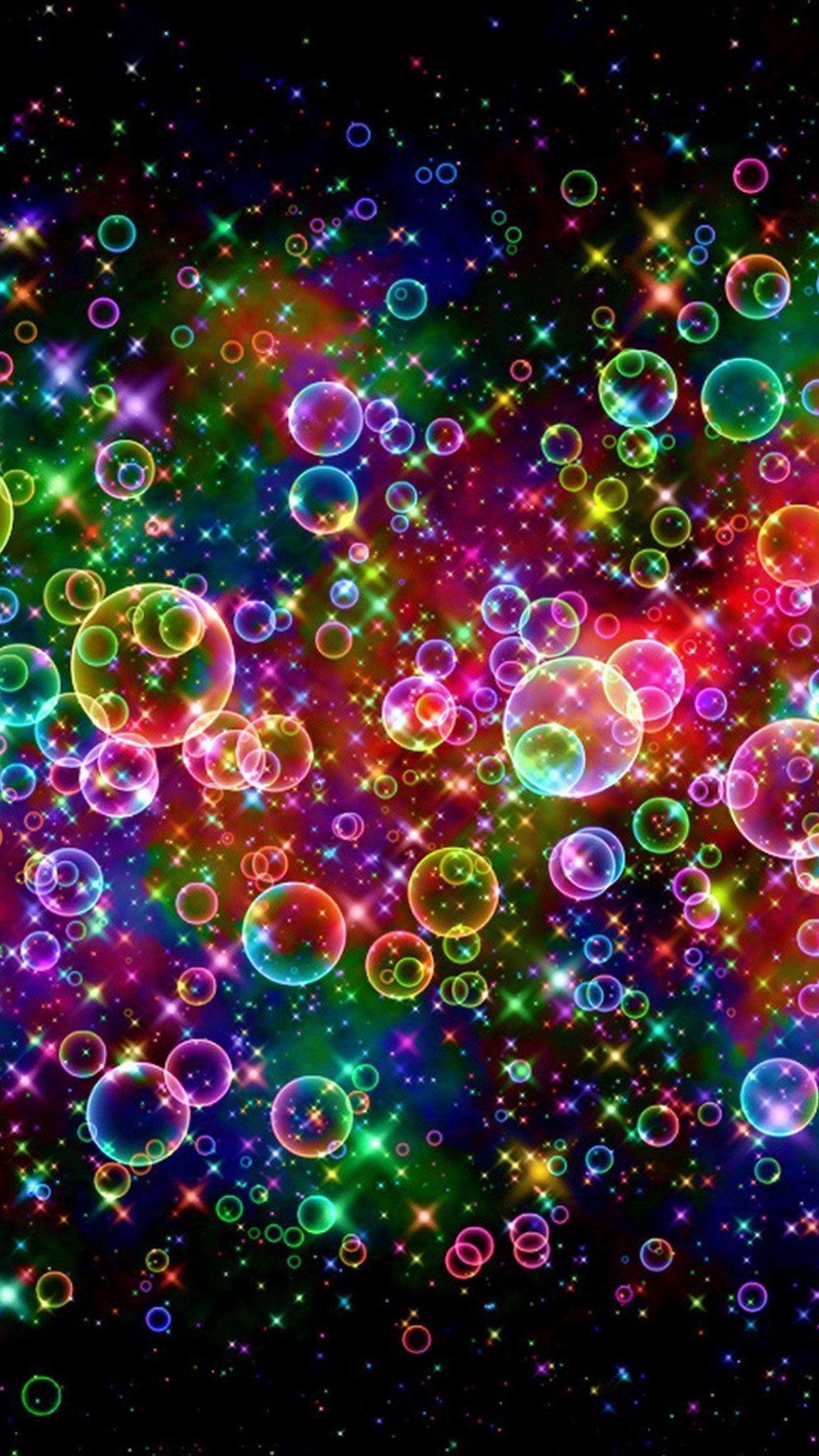 1242x2208 Abstract color circles wallpaper for #iPhone and #Android #abstract # wallpaper more like this on wallzap. Bubbles wallpaper, Colorful wallpaper, Rainbow wallpaper