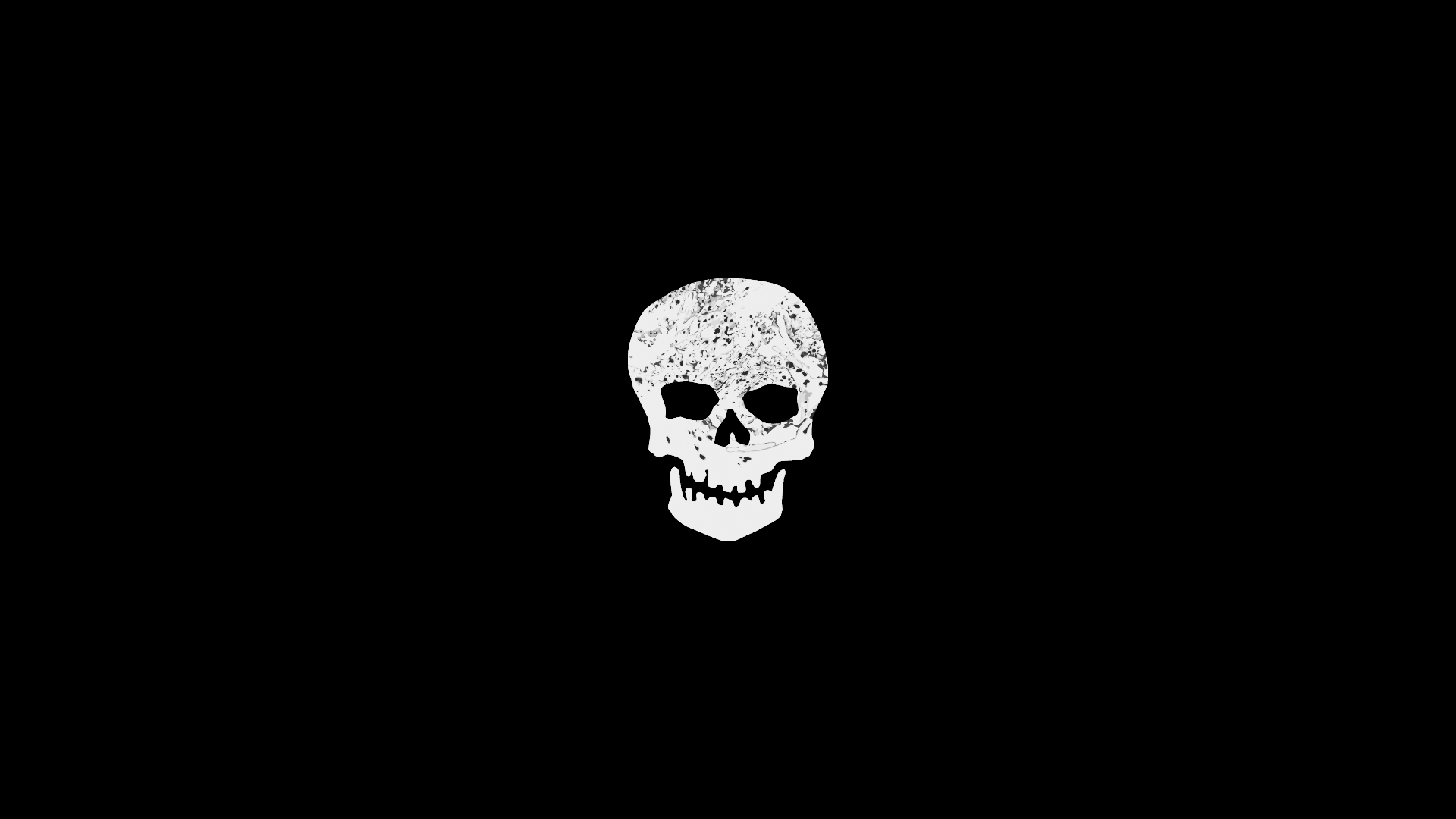 1920x1080 Download 1920x1080 Skull, Artwork, Plain Wallpaper for Widescreen