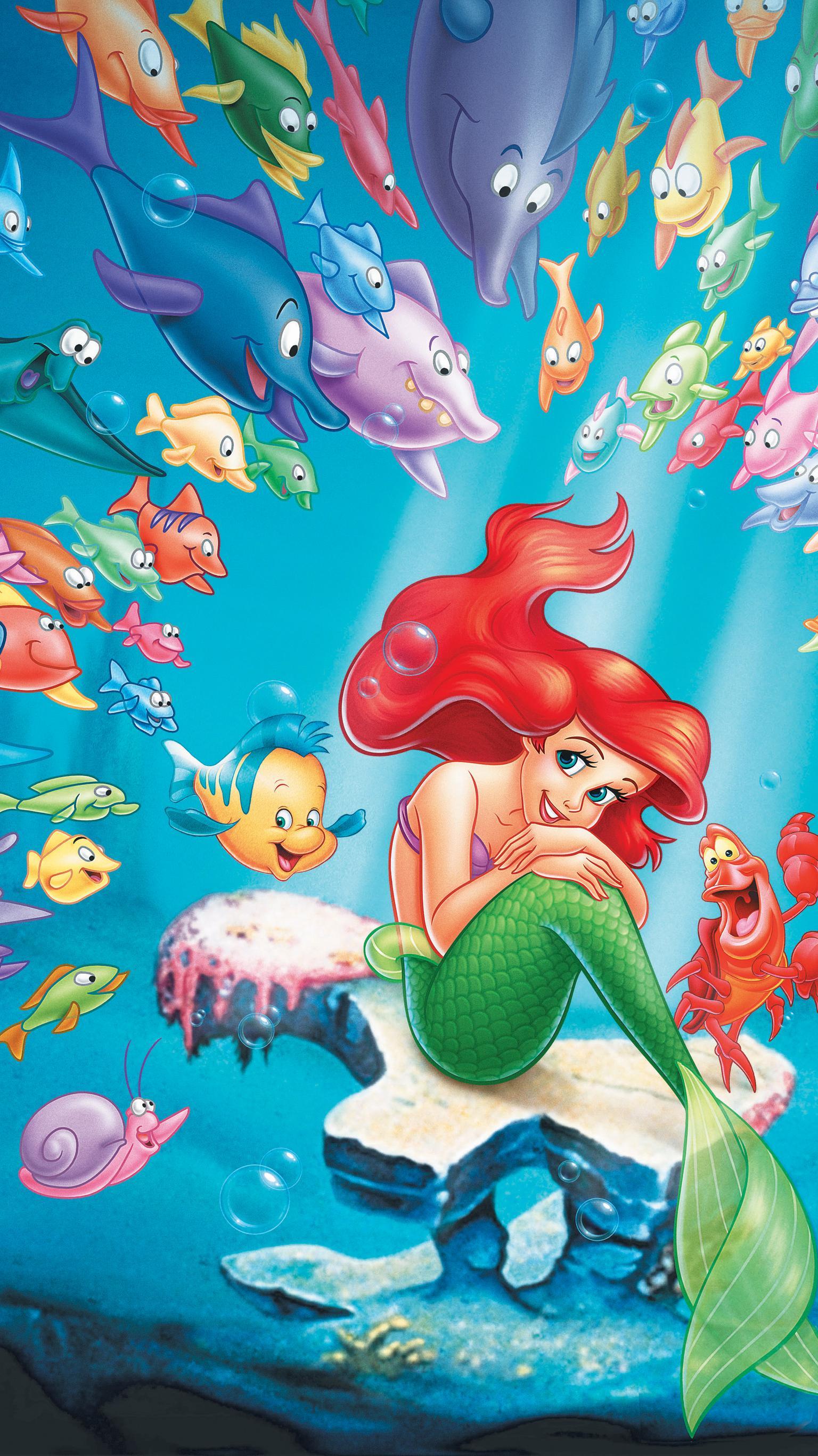 1536x2732 Wallpaper Little Mermaid