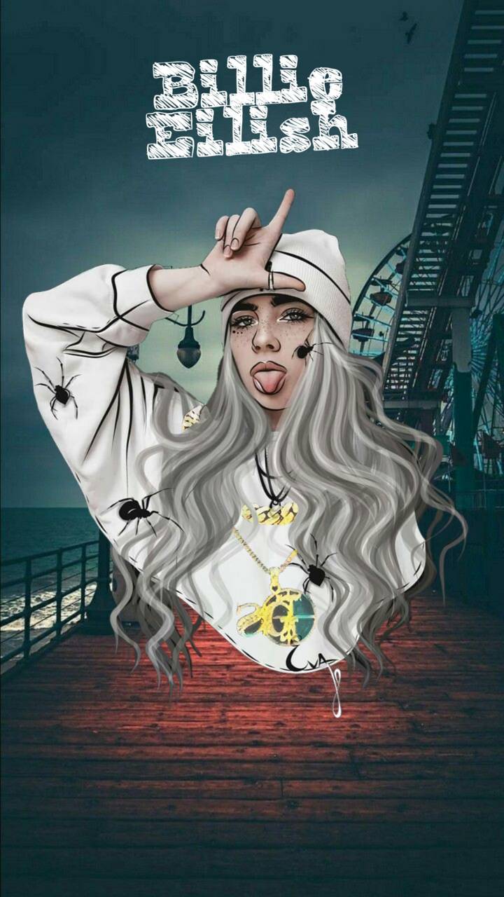Hình nền hoạt hình Billie Eilish 720x1280 https://wallpaperaccess.com/full/4154182.jpg