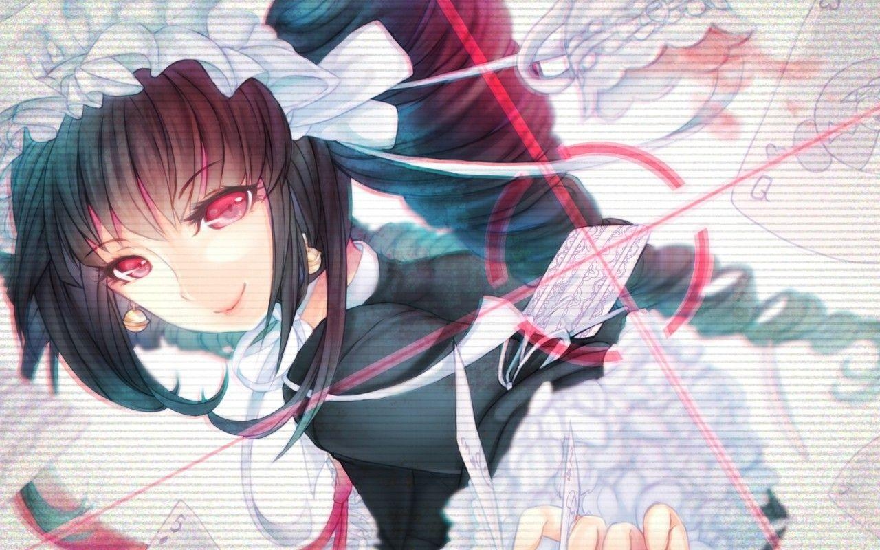 1280x800 Download 1280x800 Danganronpa, Celestia Ludenberg, Red Eyes, Smiling, Headband Wallpaper for Motorola Xoom, MacBook Pro 13