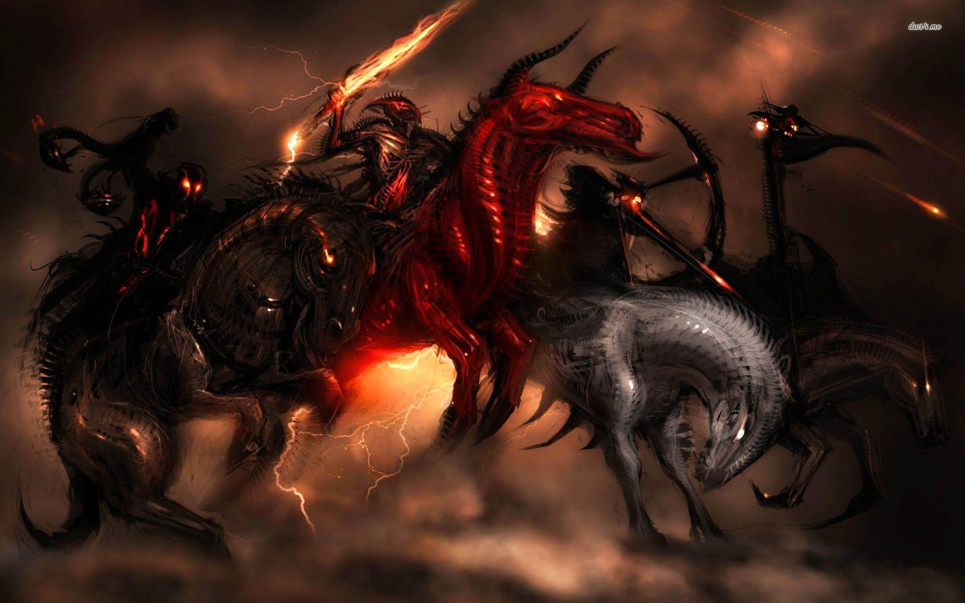 1920x1200 EVIL REVEALED AGAINST KINGDOM. Horsemen of the apocalypse, Four horsemen, Horseman
