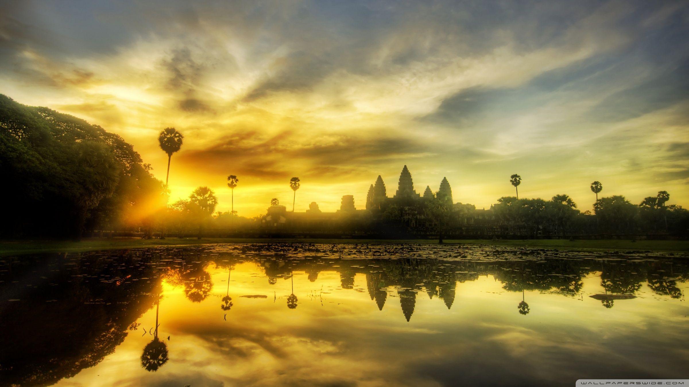 2400x1350 Angkor Wat, Cambodia Ultra HD Desktop Background Wallpaper for 4K UHD TV : Multi Display, Dual Monitor : Tablet