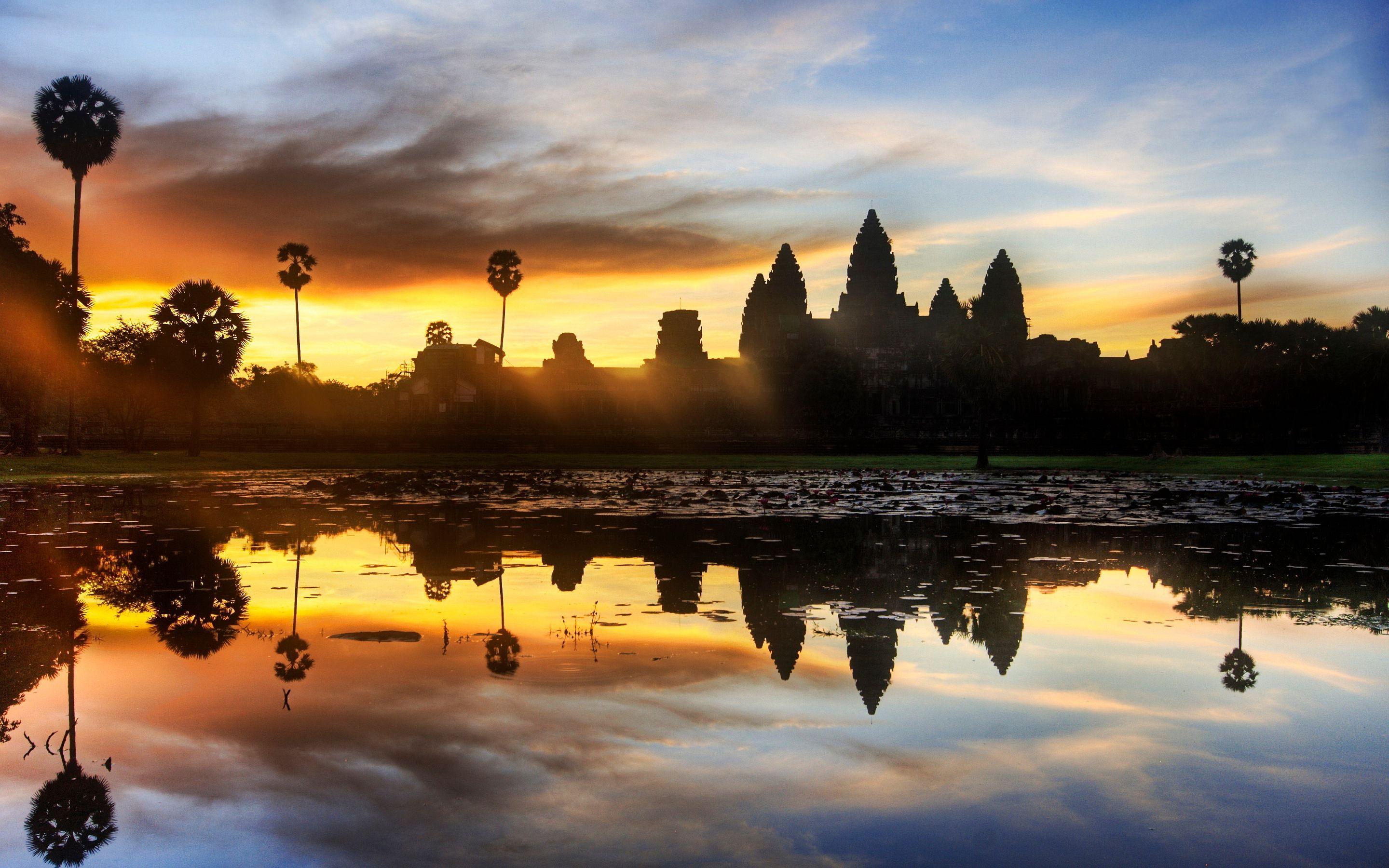2880x1800 Angkor wat temple cambodia