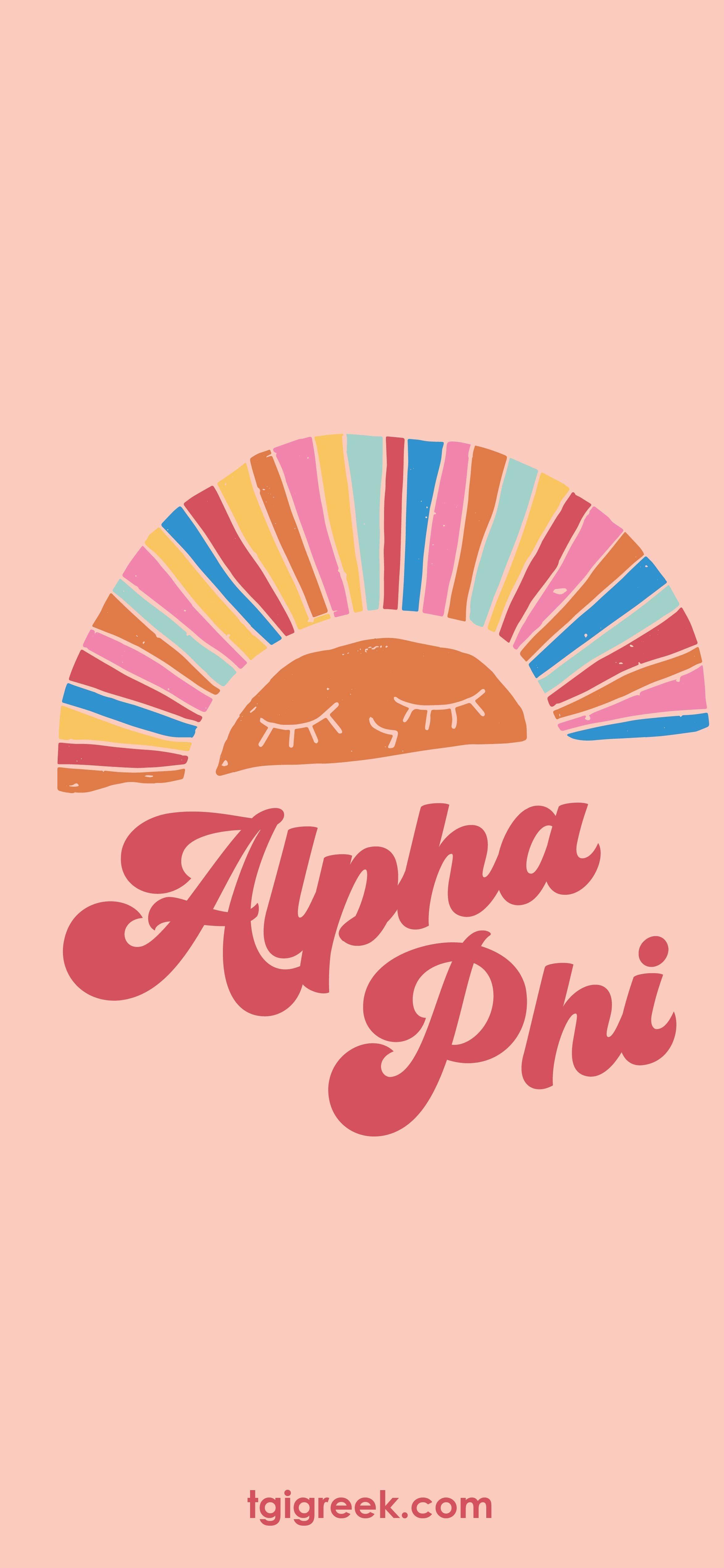 2345x5075 TGI Greek Phone Background. Rainbow, Retro Design, iPhone background, Phone Wallpaper, iPhone Wallpa. Sorority designs, Sorority banner, Kappa alpha theta canvas
