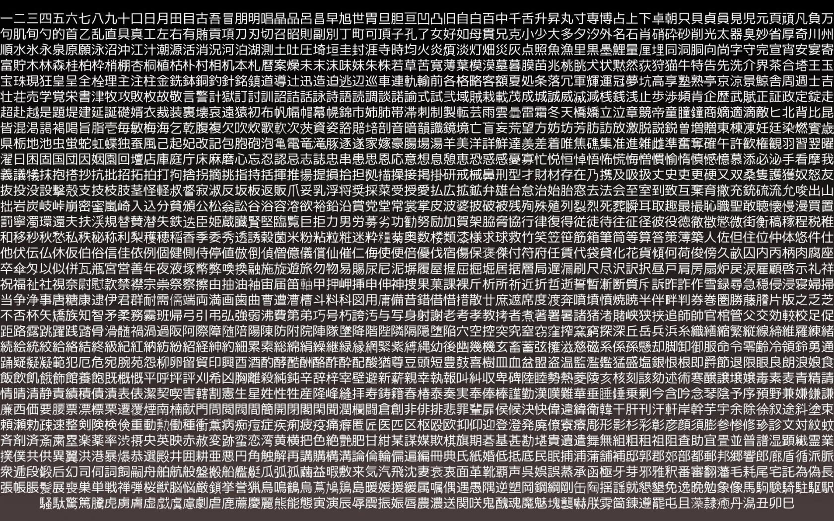 1680x1050 Kanji Wallpaper