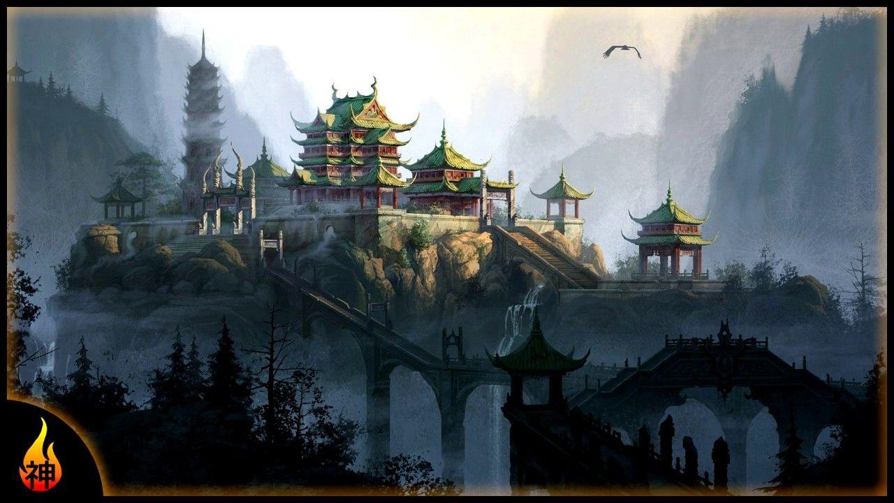 1280x720 Japanese Music. Zen Temple. Beautiful Instrumental Japanese Music