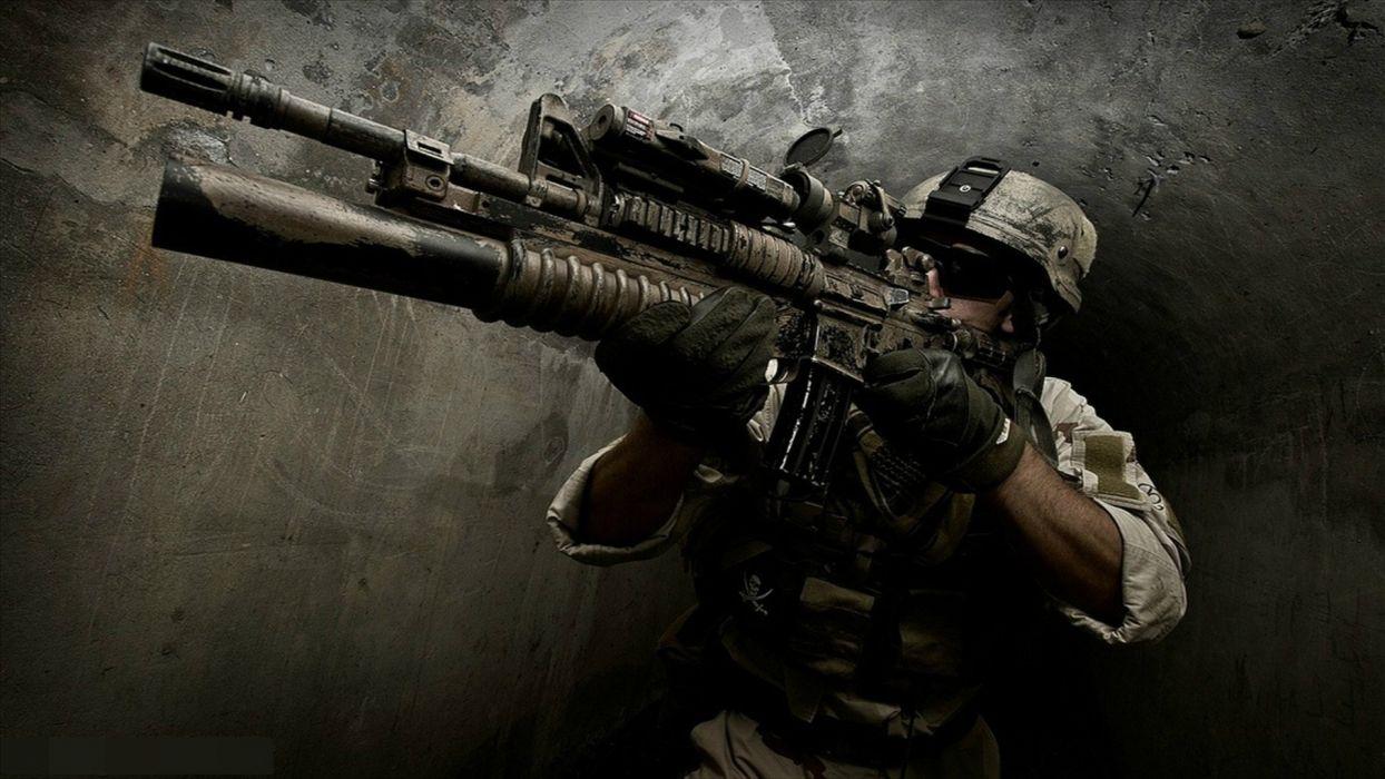 1244x700 Assault rifle weapon gun military police wallpaperx1080