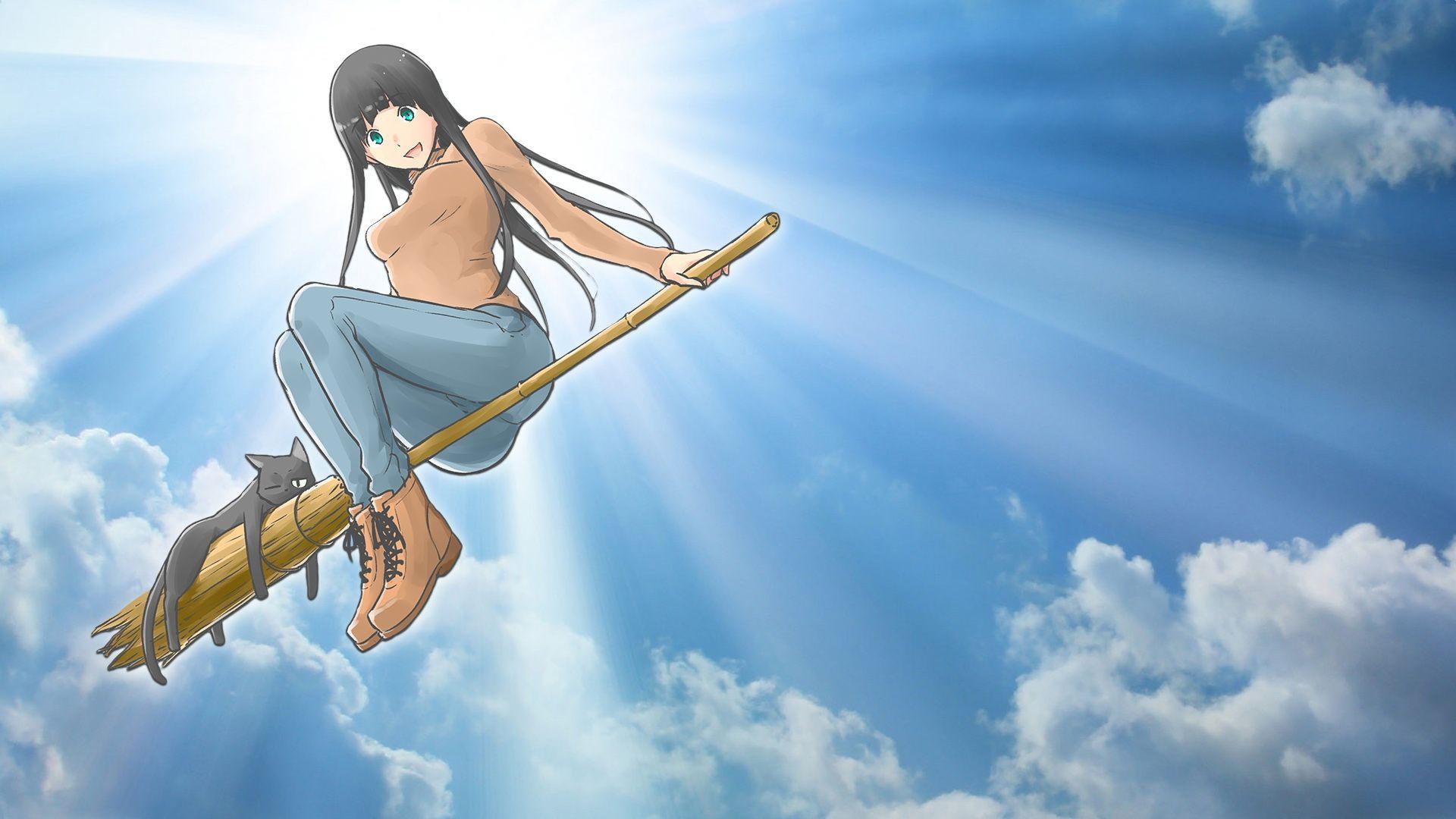 Flying Witch Wallpapers - Top Free Flying Witch Backgrounds -  WallpaperAccess