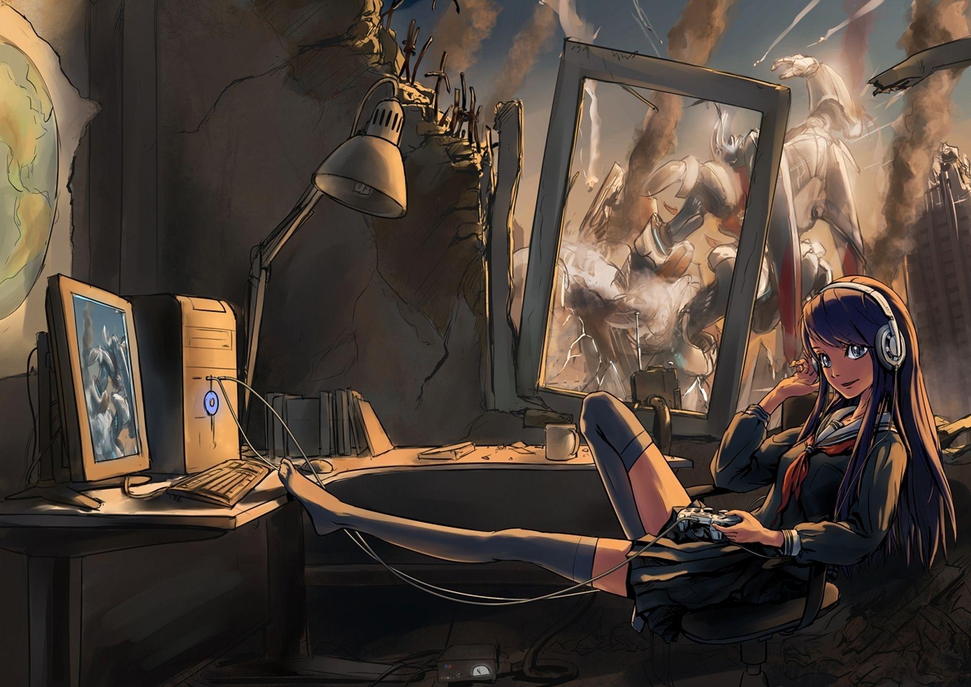 1920x1359 Girl Gamer Desktop Background. Girl Wallpaper, Disney Girl Wallpaper and Pretty Girl Wallpaper