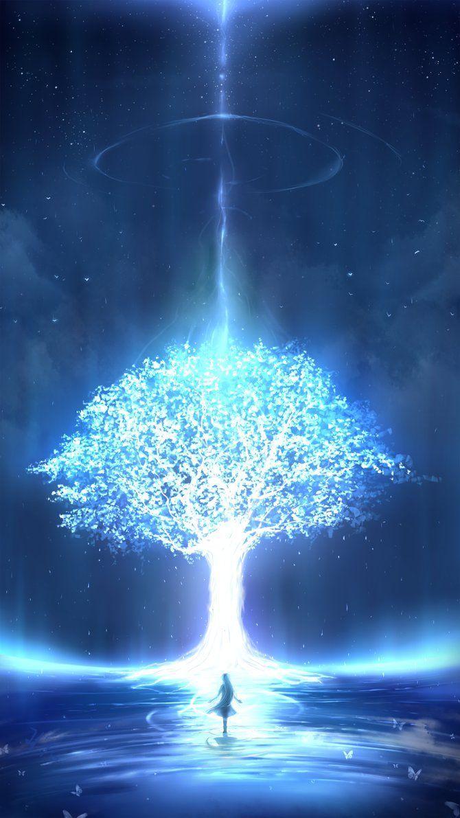 670x1191 Spirit of Reverie, the Tree at the End of the World. Fantasy artwork, Sketchbook ideas inspiration, Beautiful wallpaper