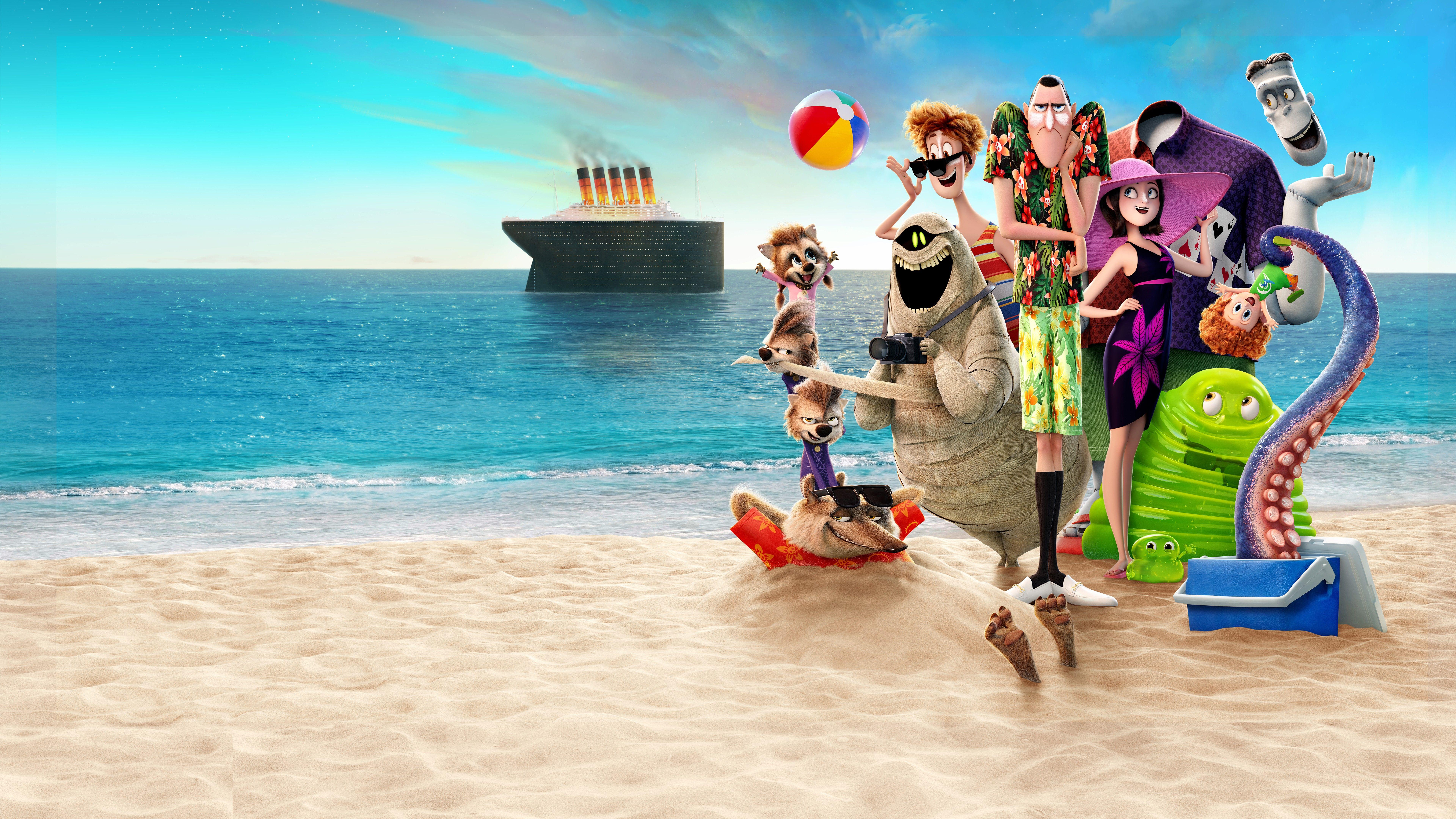 7680x4320 Hotel Transylvania 3 Summer Vacation 2018 4K 8K Wallpaper