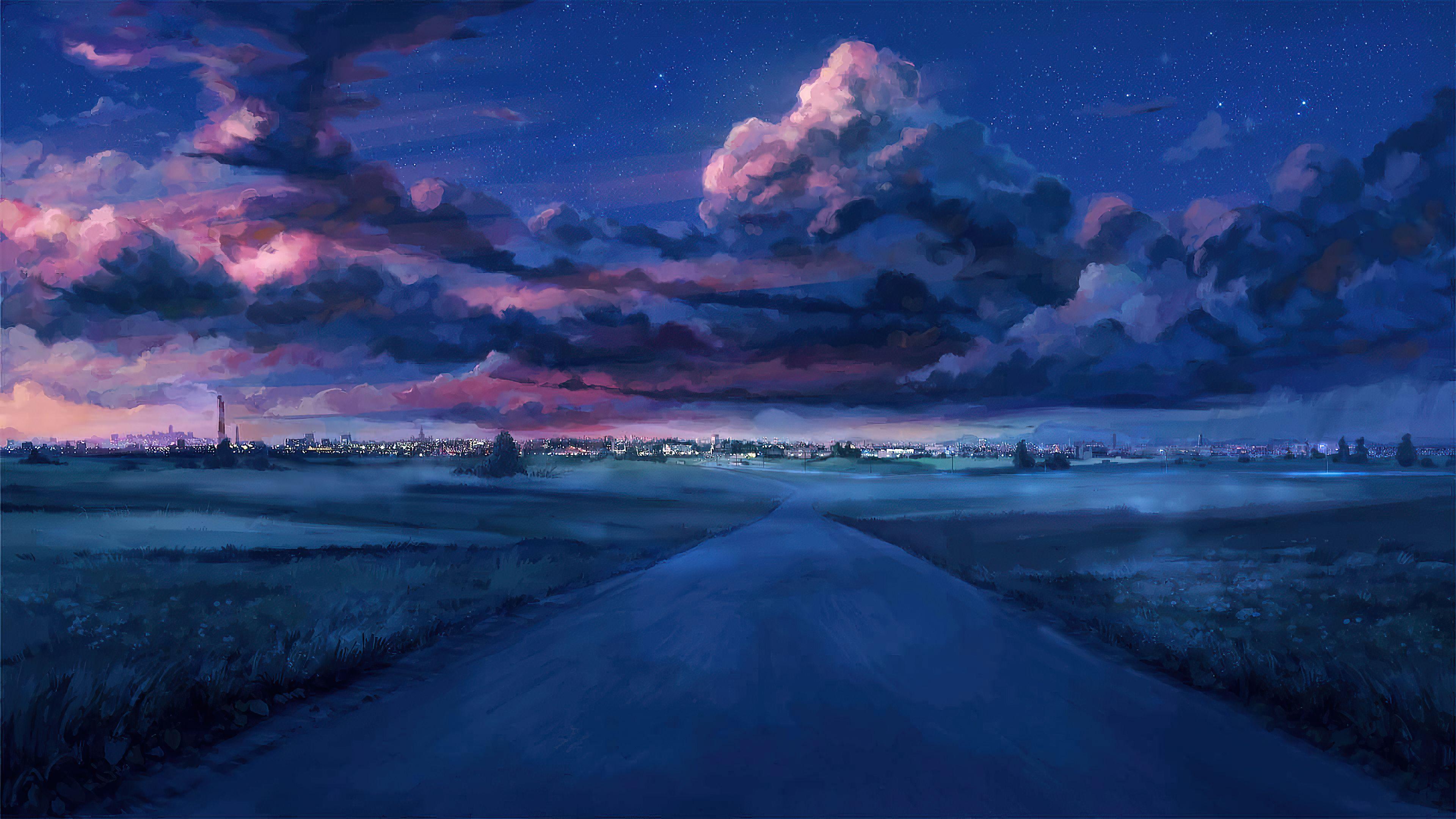 3840x2160 Anime Road To City Everlasting Summer 4k, HD Anime, 4k Wallpaper, Image, Background, Photo and Picture
